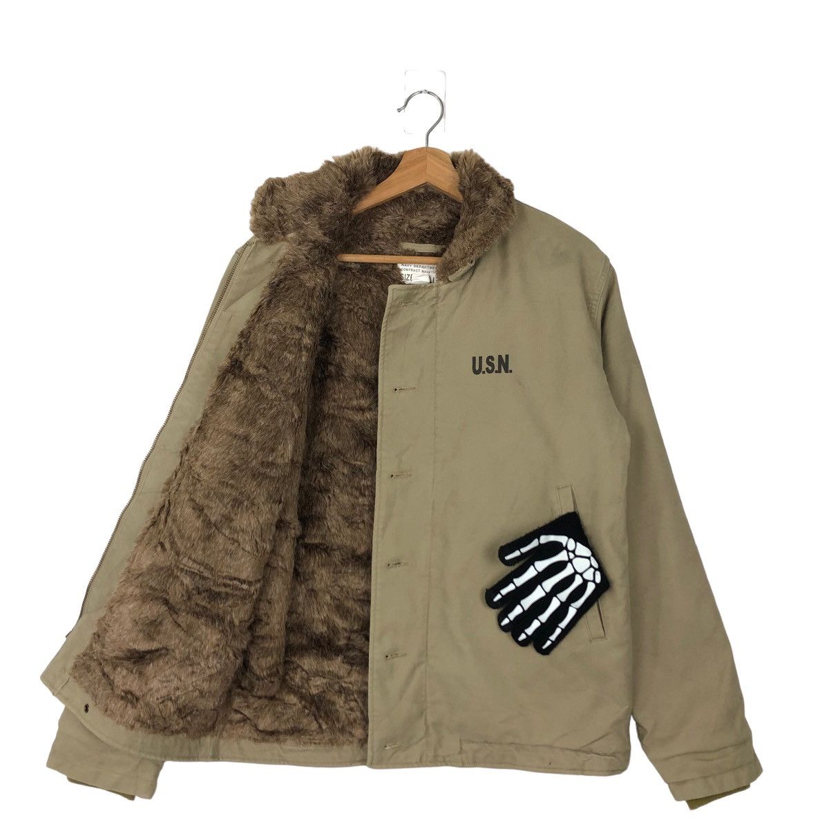 🔥VINTAGE REPRO DECK JACKET USN BUZZ RICKSONS MILITARY