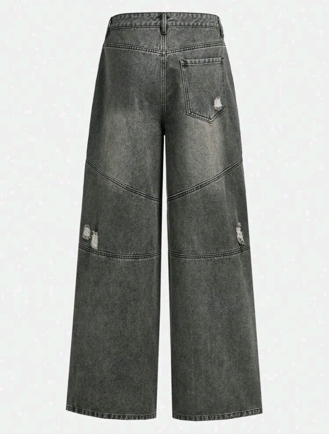 Jean × Vintage Distressed Baggy Jeans Size US 37 - 4 Thumbnail