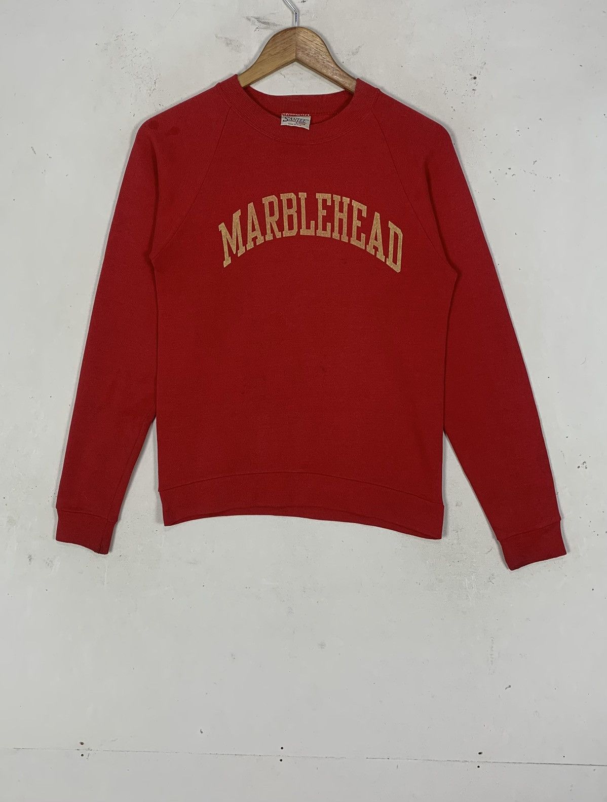 Vintage Vintage Santee Pluma Marblehead Gold Arch Logo Sweatshirt Size XS / US 0-2 / IT 36-38 - 1 Thumbnail