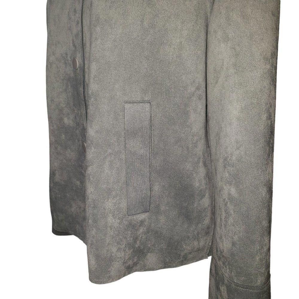 Chicos Ct1399 Chico's Grey Suede Feel Jacket Size 8, Chicos 1 Size M / US 6-8 / IT 42-44 - 4 Thumbnail