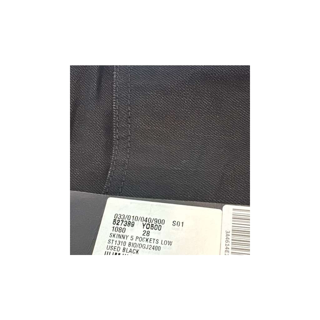 Saint Laurent Paris o1rshd1 Skinny 5 Pockets Low Jean Pants in Black Size US 28 / EU 44 - 19 Thumbnail