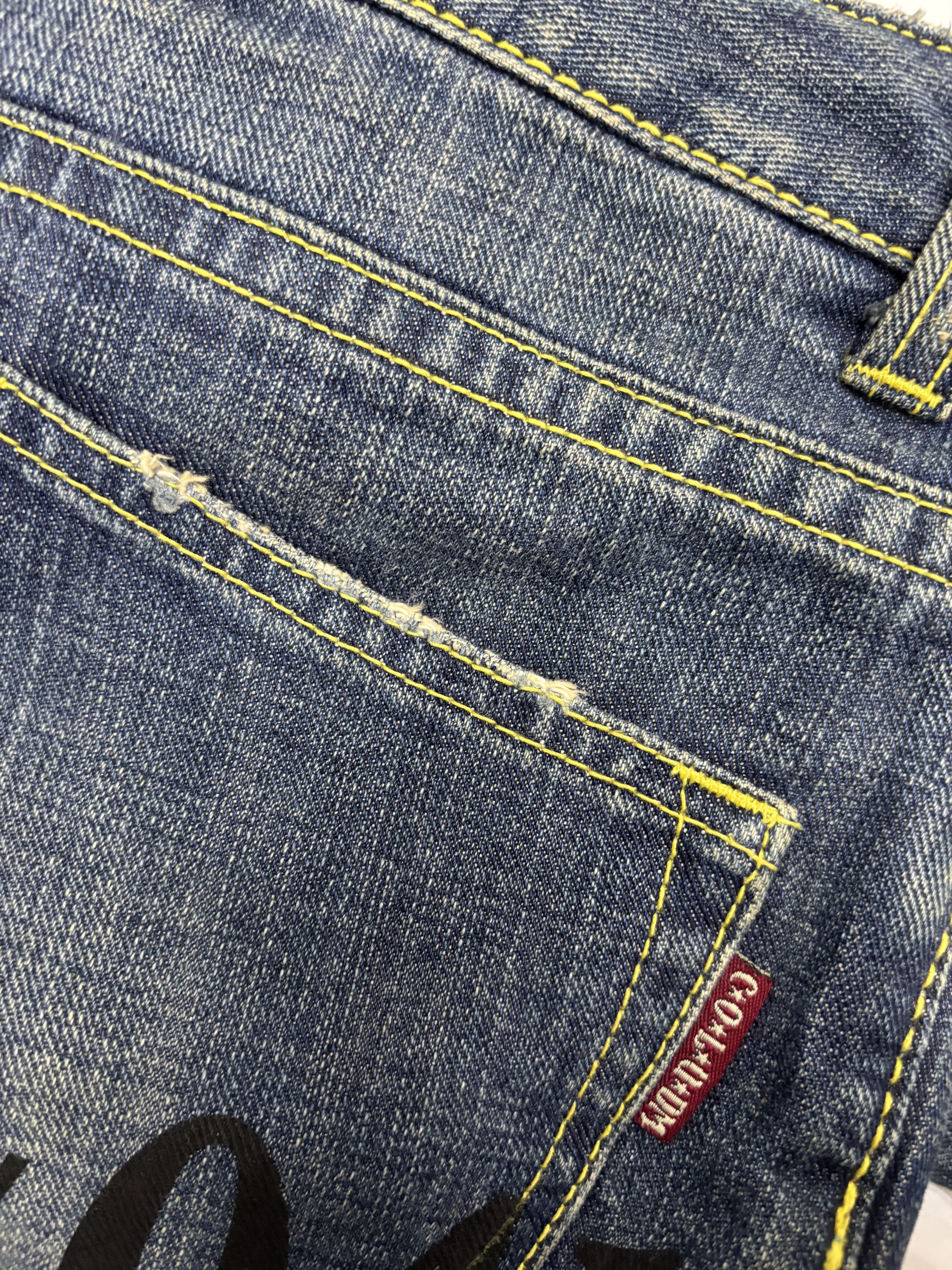 If Six Was Nine × Japanese Brand × Le Grande Bleu (L.G.B.) Vintage Co&Lu Cocolulu Statement Denim Jeans Low Rise Size US 31 - 13 Thumbnail