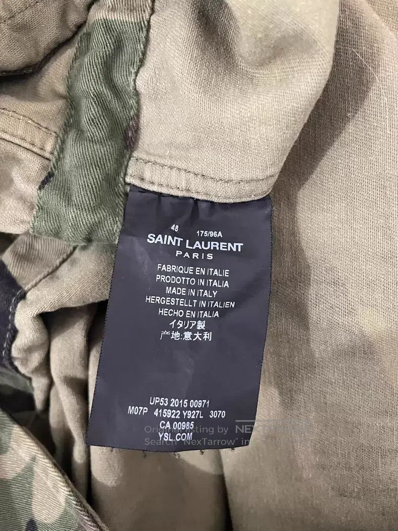Saint Laurent Paris Saint Laurent Paris Military Green Camo Embroidered Rocket Size US M / EU 48-50 / 2 - 7 Thumbnail
