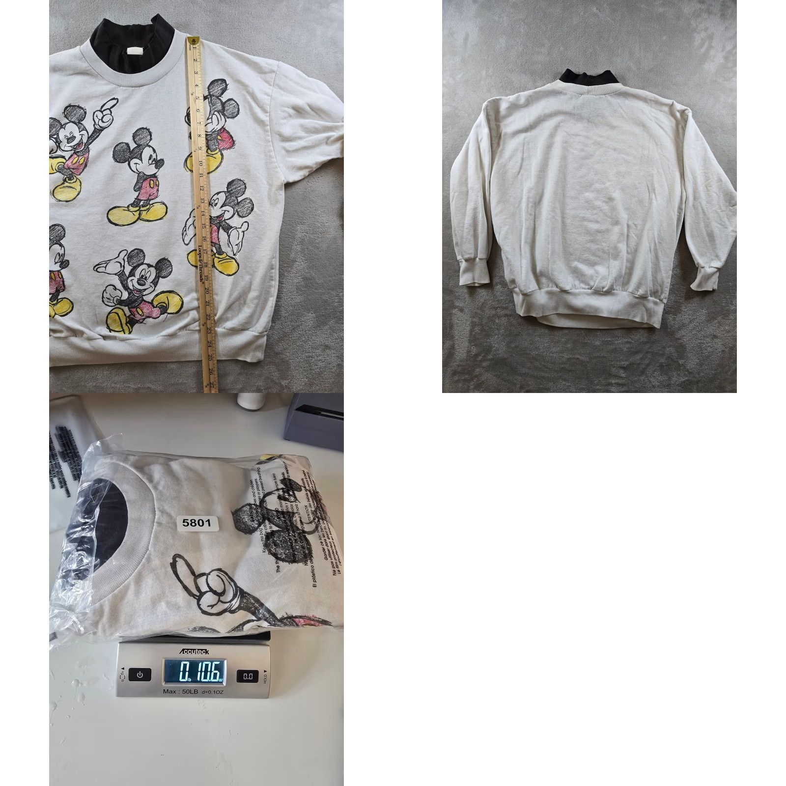 Mickey Unlimited VINTAGE Mickey Unlimited Sweatshirt Womens L Mickey Mouse Graphic Print White 90s Casual Mens Womens Boys Girls Size L / US 10 / IT 46 - 8 Thumbnail