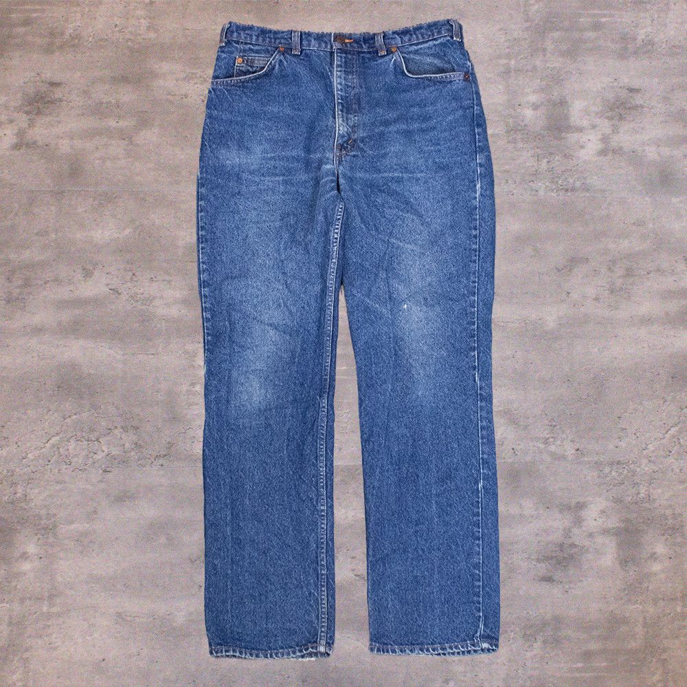 Levi's Vintage Clothing Vintage 1980's Levis 619 Wash Straight Denim Jean's Pant's Size US 34 / EU 50 - 2 Thumbnail