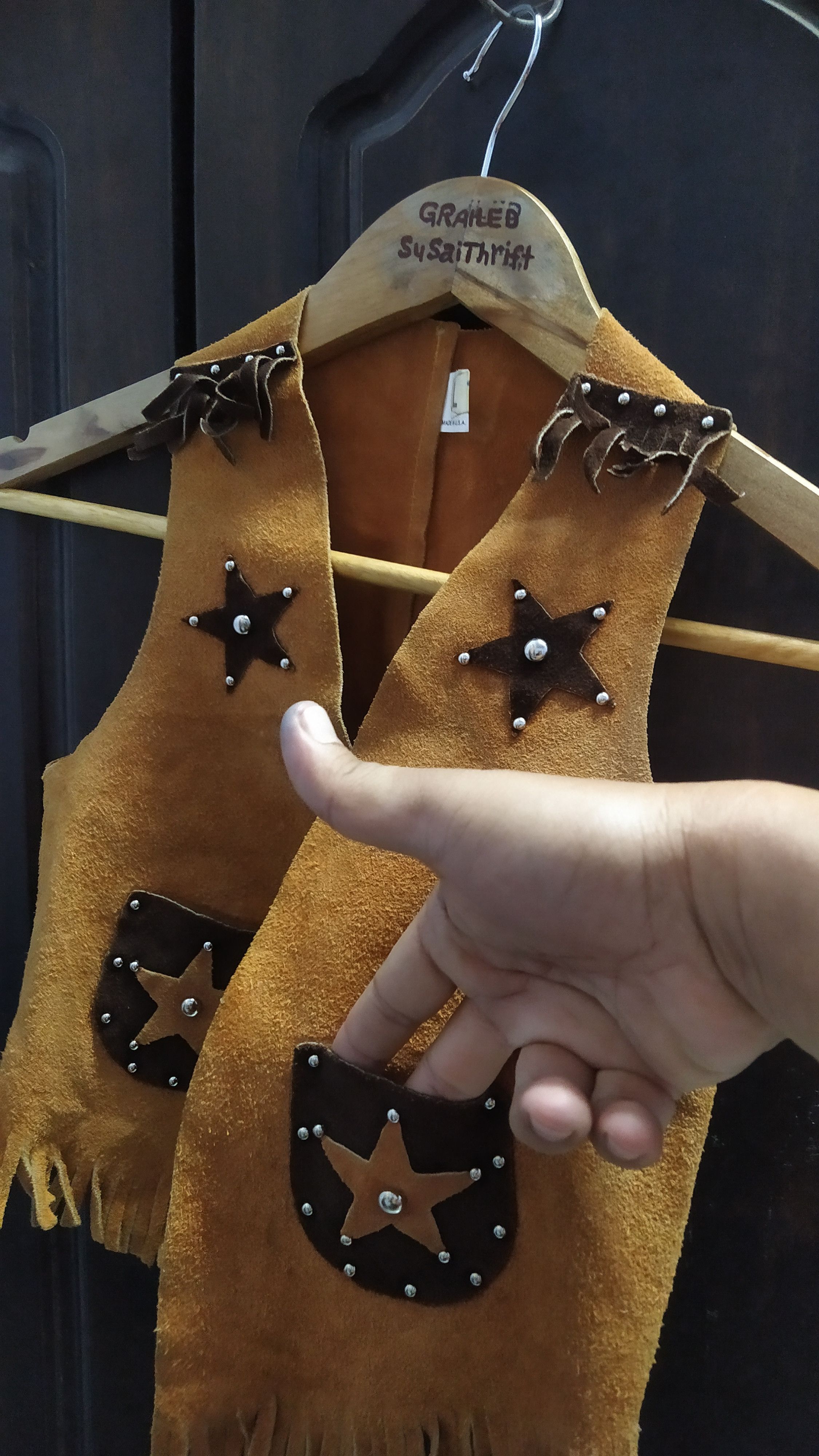 Leather Leather vest and sling bag for kid vintge Size US XXS / EU 40 - 4 Thumbnail