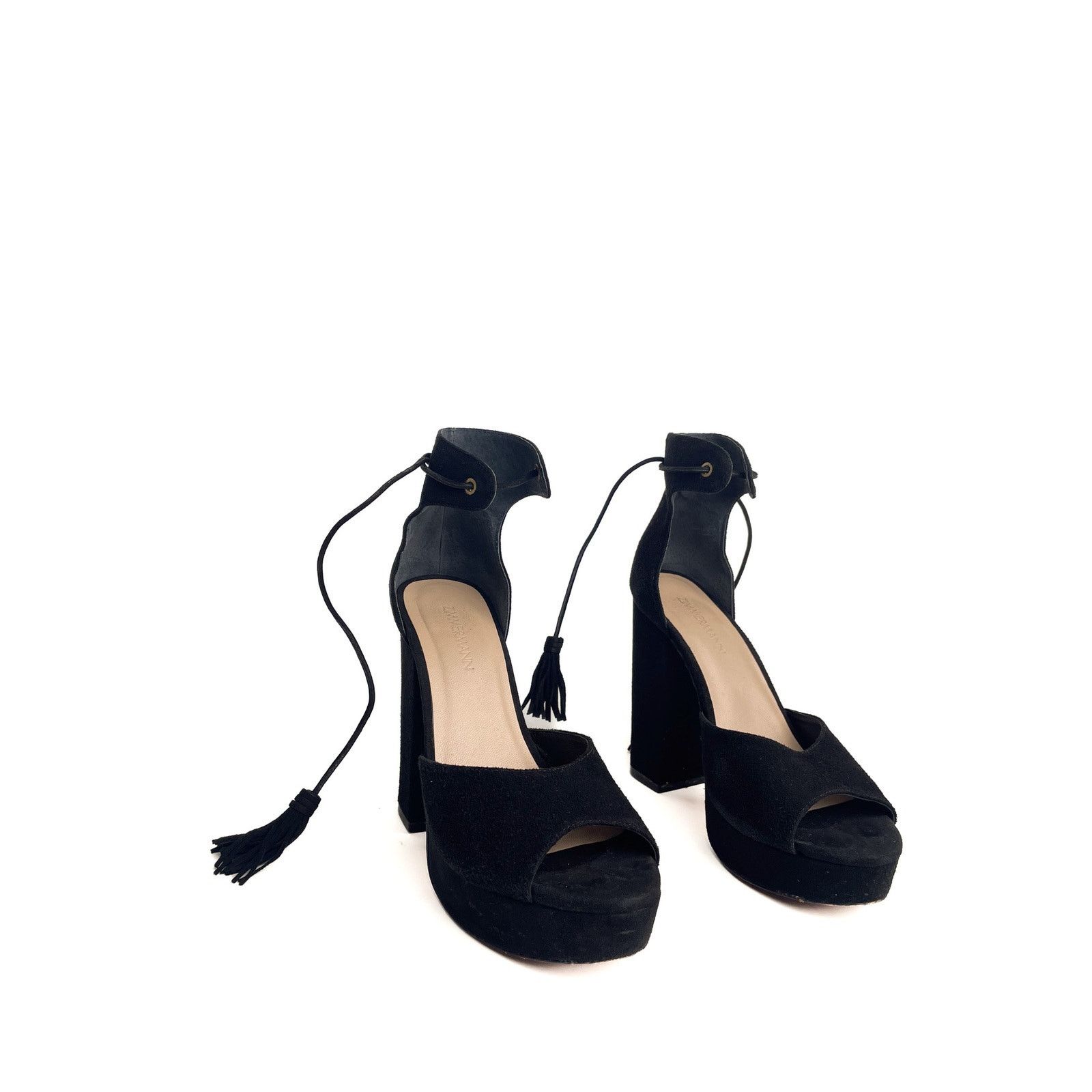Zimmermann Platform Block Suede Heel Size US 6 / IT 36 - 2 Thumbnail