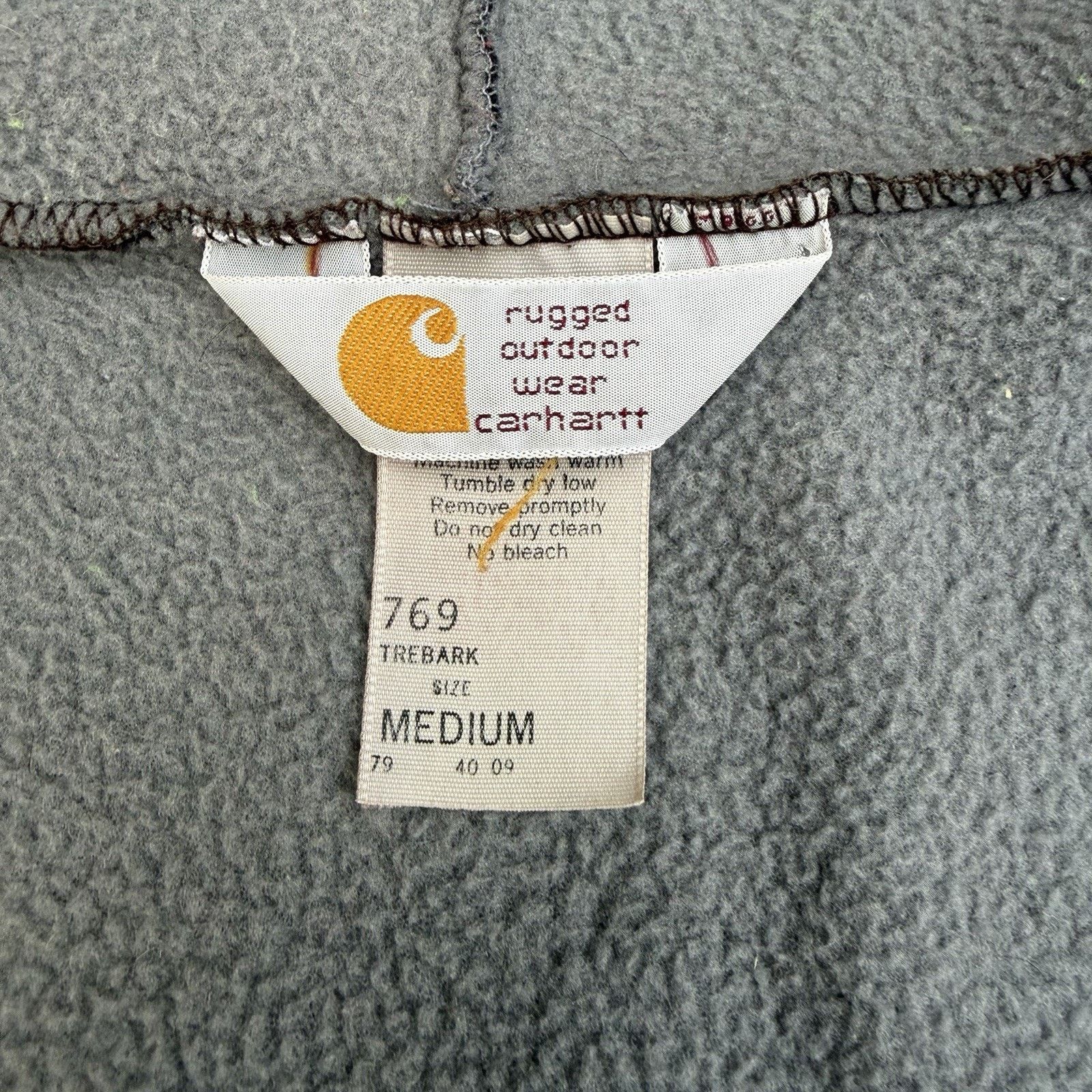 Carhartt × Carhartt Wip × Vintage Vintage 80s Carhartt 769 Trebark Camo Velvet Hoodie Sz M Size US M / EU 48-50 / 2 - 5 Thumbnail