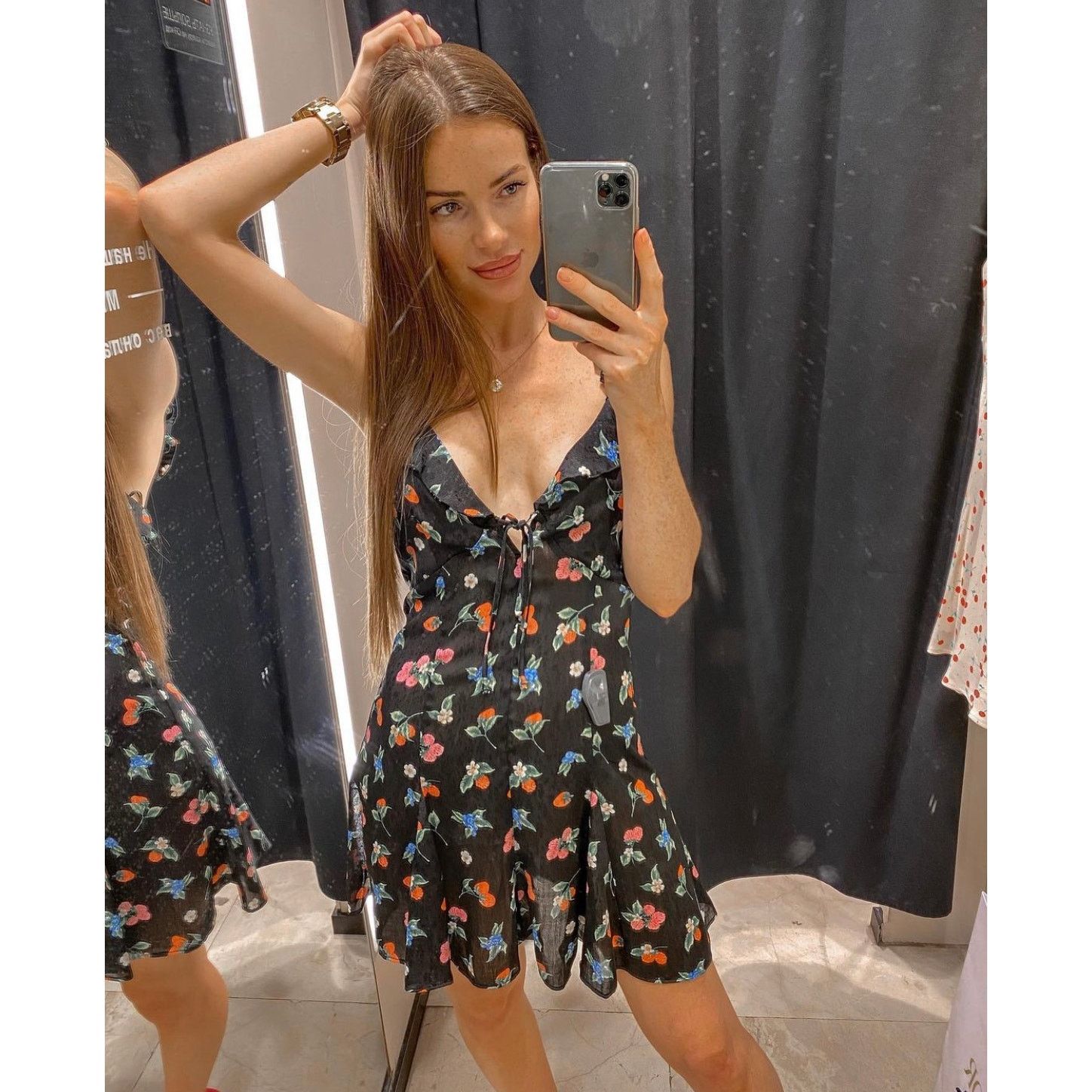 Zara Zara Blogger Favorite Printed Mini Dress Size XS / US 0-2 / IT 36-38 - 6 Thumbnail