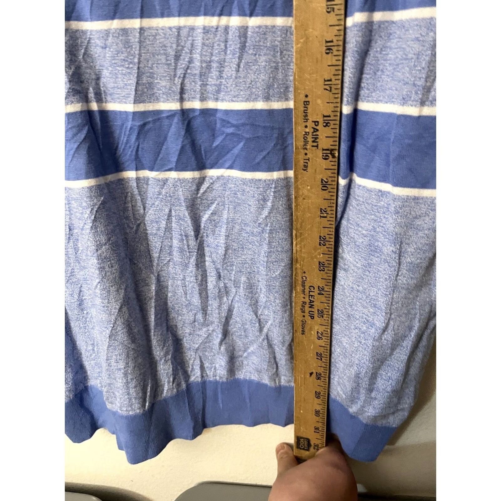 Michael Kors MICHAEL KORS Polo Shirt Mens 3XL Blue Striped Spring Summer Size US XXL / EU 58 / 5 - 4 Thumbnail
