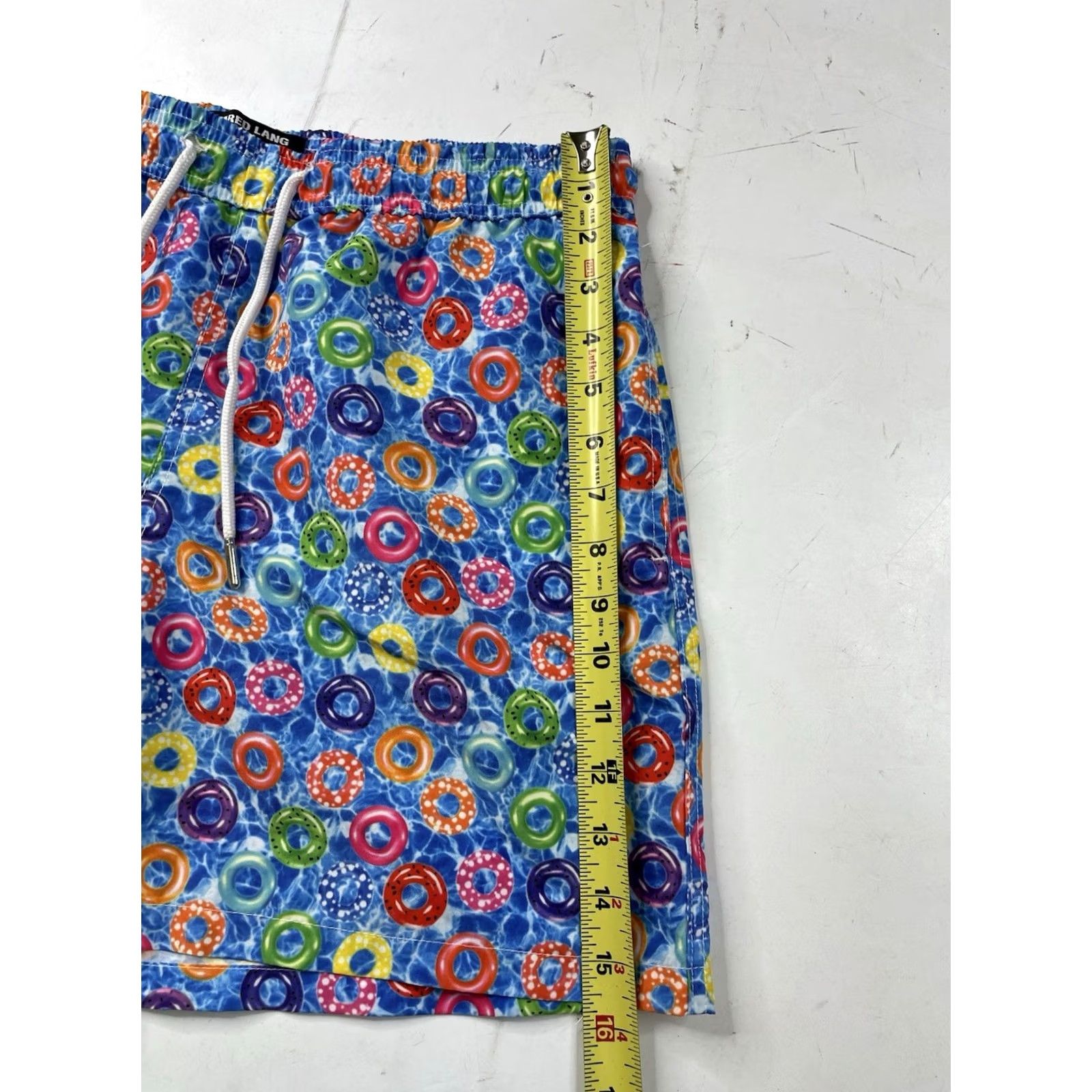 Jared Lang JARED LANG Men’s Swim Trunks Multicolored Fish Pattern Board Shorts M Size US 31 - 2 Thumbnail