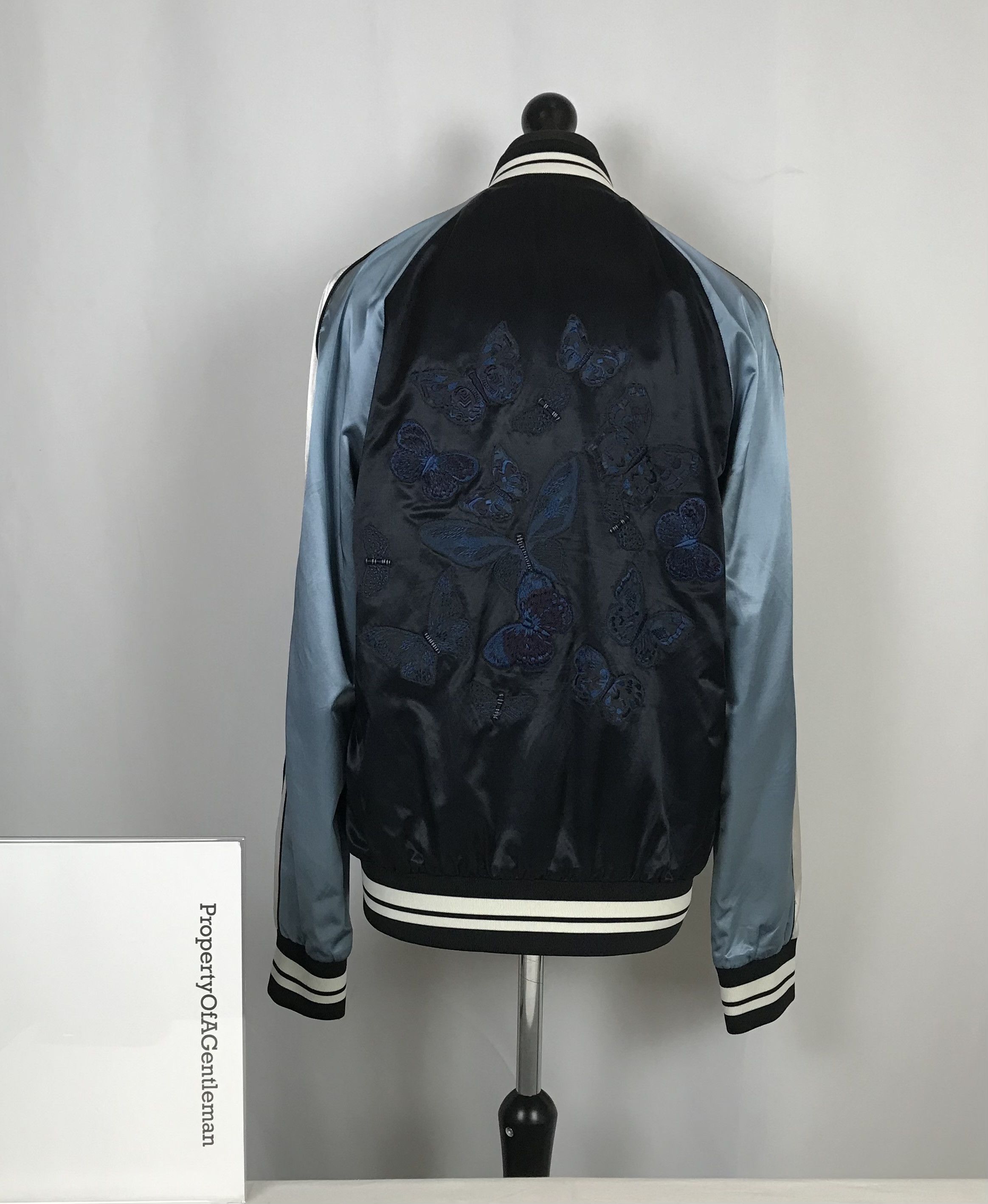 Valentino Valentino Silk Bomber Jacket Size US L / EU 52-54 / 3 - 3 Thumbnail