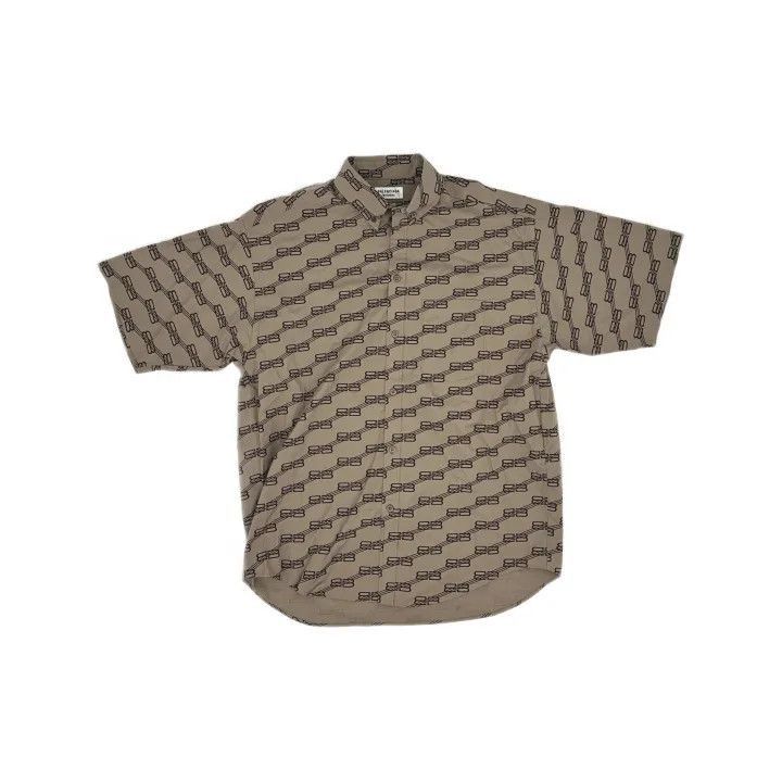 Balenciaga Balenciaga Short Sleeve Button-Up Shirt 0079-2507 Size S / US 4 / IT 40 - 2 Thumbnail