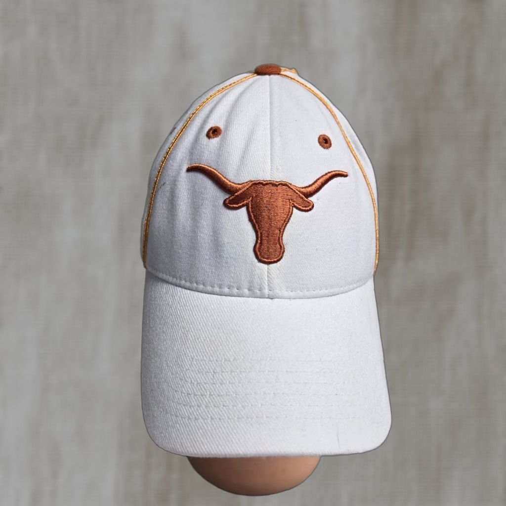 Vintage Texas Long Horns Baseball Hat Adjustable Orange/White Stretch Fit Adult Size Size ONE SIZE - 1 Thumbnail