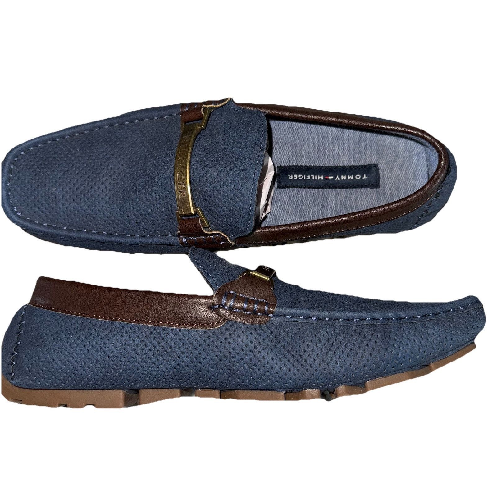 Tommy Hilfiger Tommy Hilfiger Alvins Men’s Blue Driving Loafers 8M Size US 8 / EU 41 - 6 Thumbnail