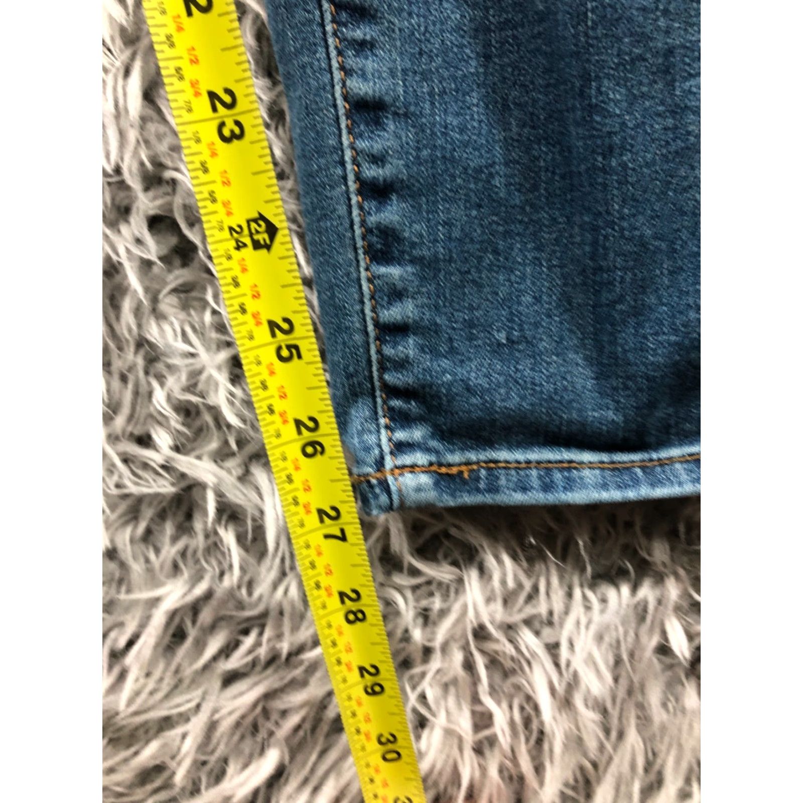 Vintage Universal Thread High Rise Skinny Jeans Womens 10 Blue Medium Wash Size 32" / US 10 / IT 46 - 3 Thumbnail