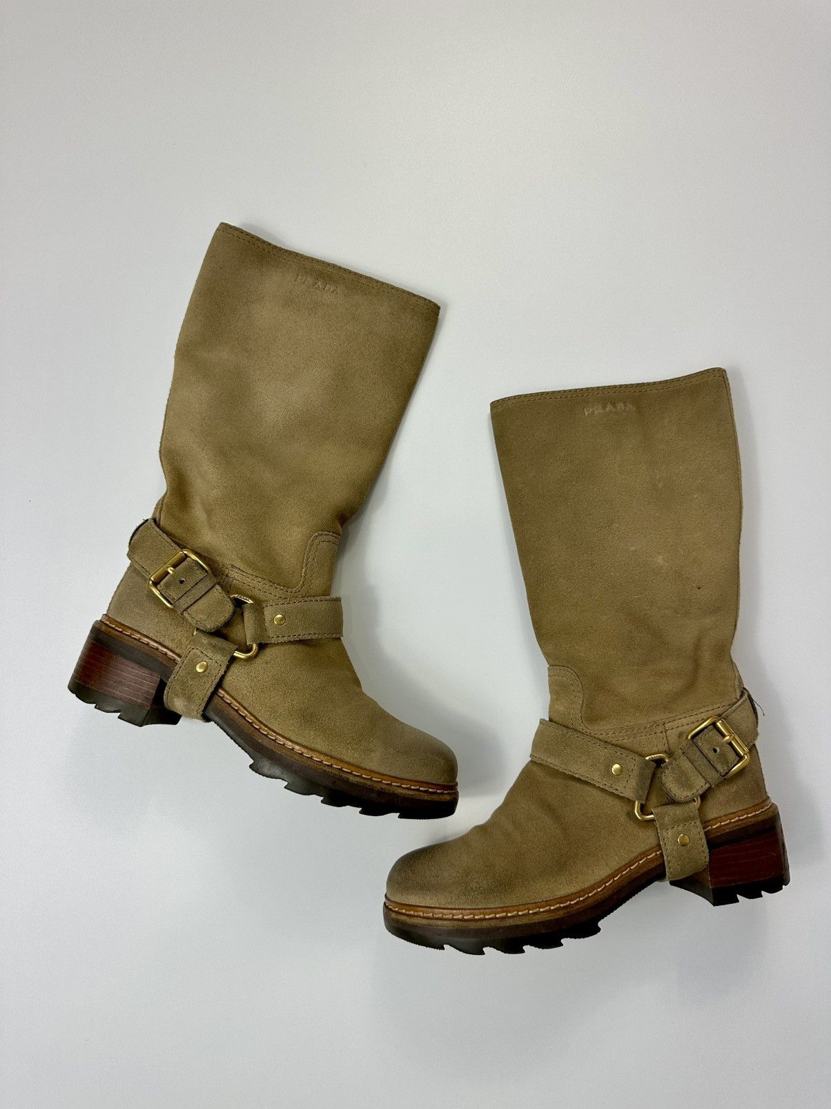 Prada Prada Suede Leather Boots 6 US Size Size US 6 / IT 36 - 1 Thumbnail