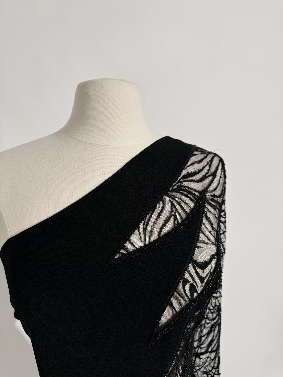 Zuhair Murad US 14 ZUHAIR MURAD Cady And Zebra Lace Intarsia Gown Size XL / US 12-14 / IT 48-50 - 6 Thumbnail