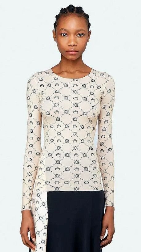 Marine Serre Second skin monogrammed top Size XS / US 0-2 / IT 36-38 - 18 Thumbnail