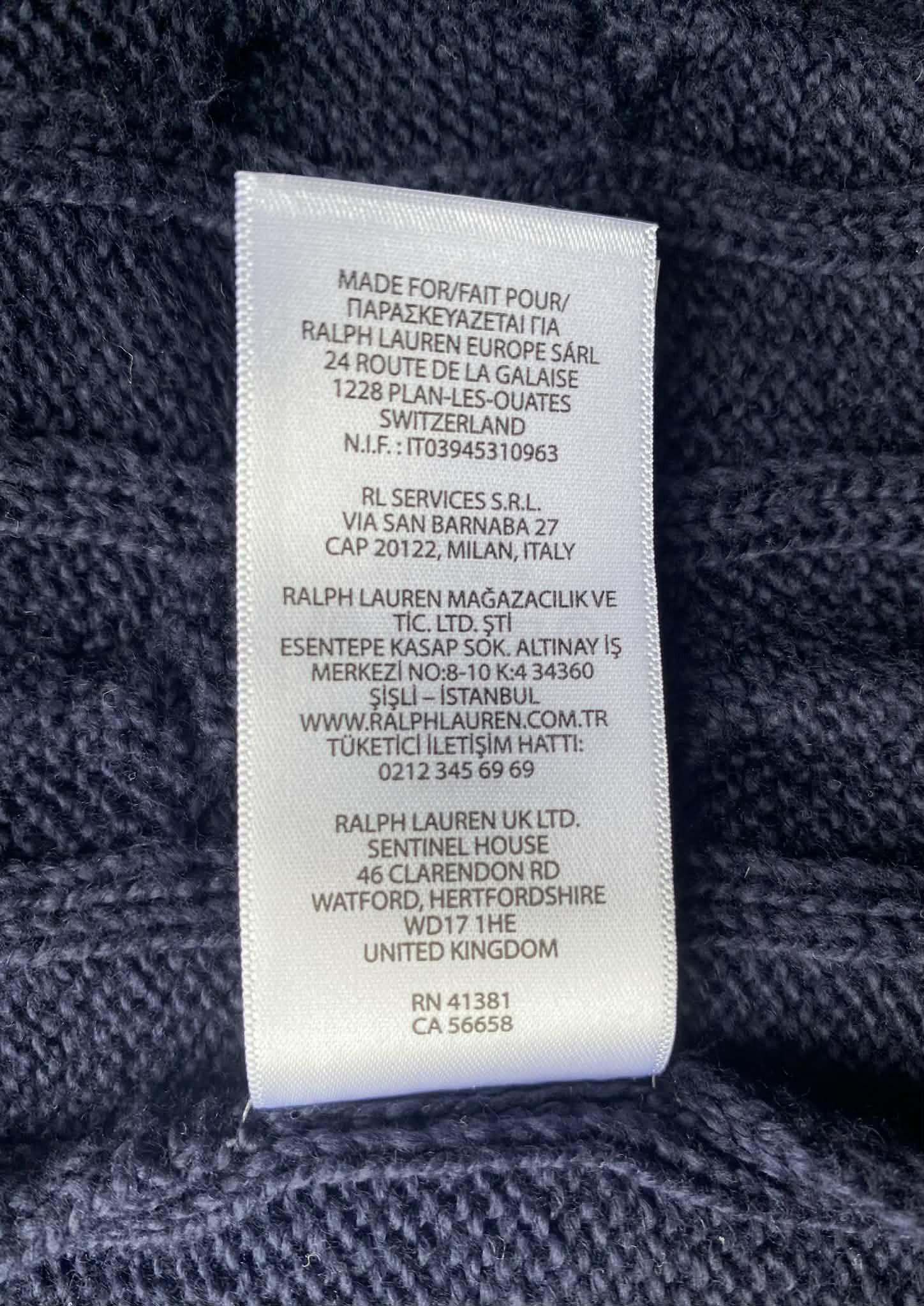 Polo Ralph Lauren Polo Ralph Lauren Navy Blue Cable Knit 1/4 Zip Jumper Size US M / EU 48-50 / 2 - 7 Thumbnail