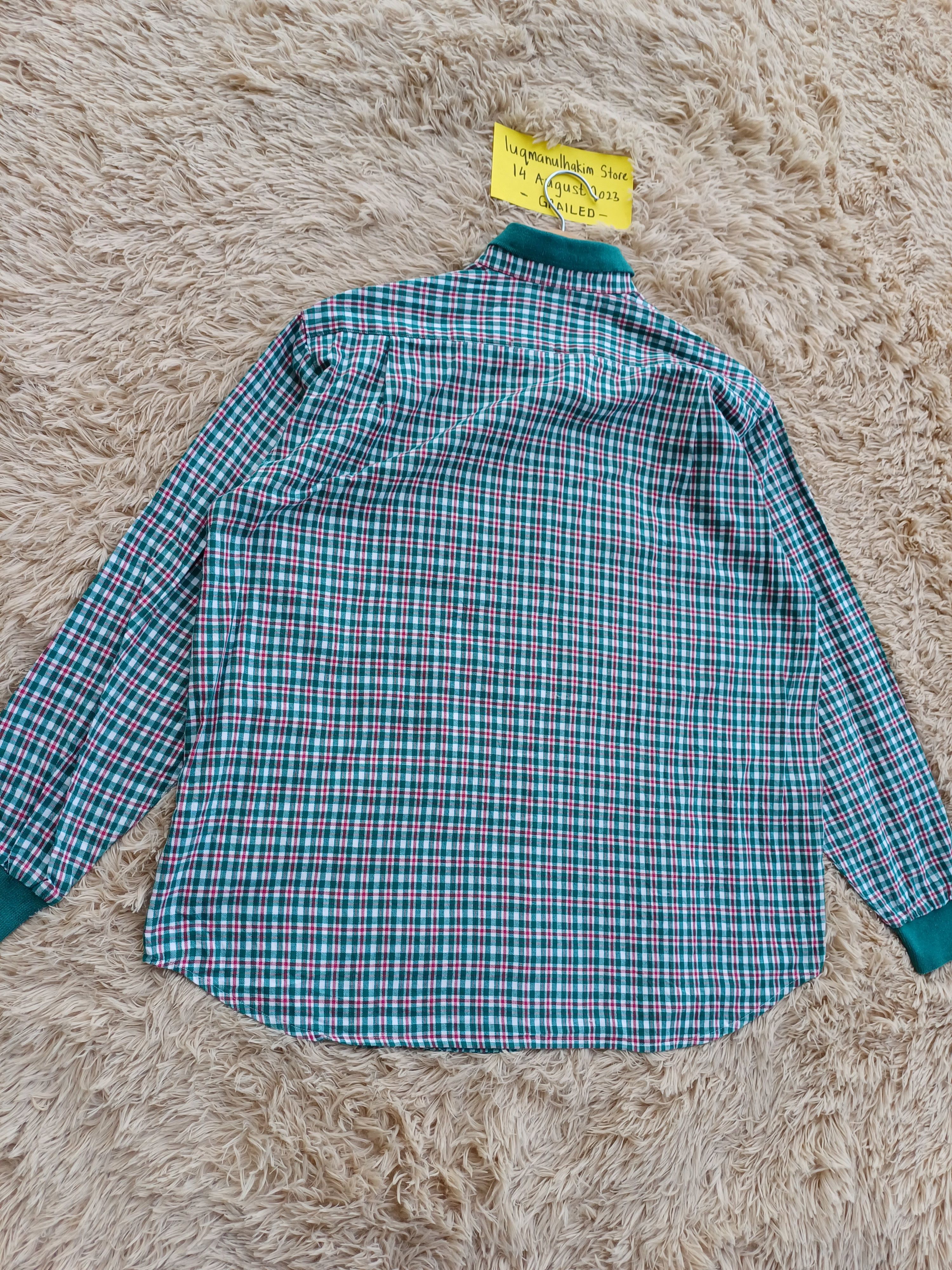 Christian Dior Monsieur Rare Vintage Christian Dior Checkered Longsleeve Shirt Size US L / EU 52-54 / 3 - 11 Thumbnail