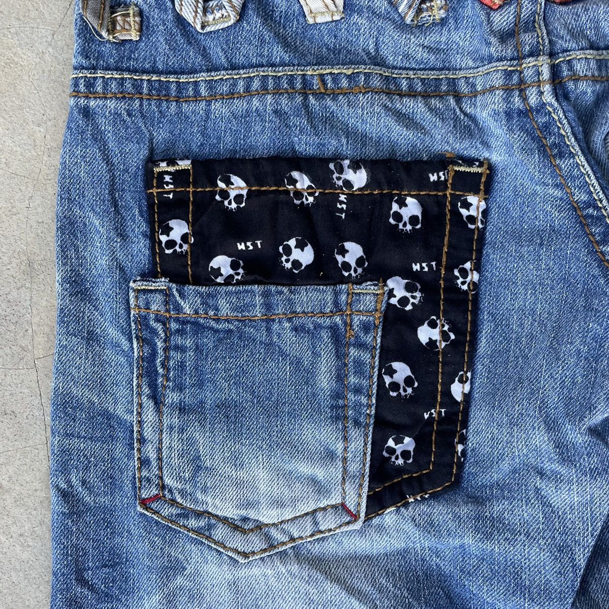 Hysteric Glamour 2000s Batsu Studio Skull Poem Double Waist Punk Jeans Size US 29 - 21 Thumbnail
