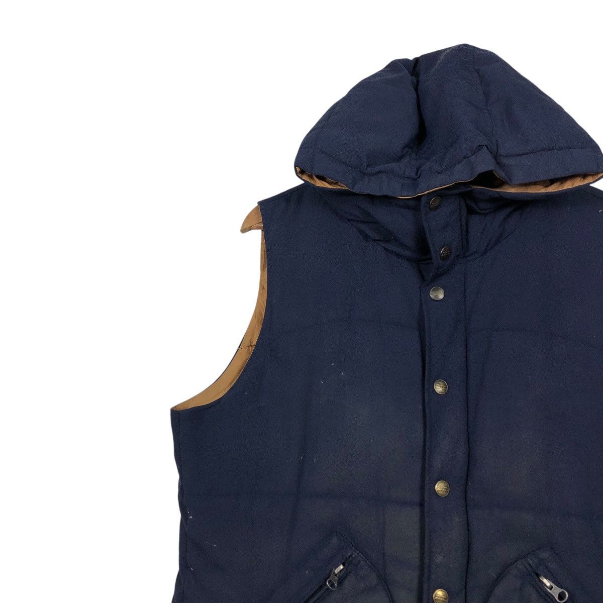 Japanese Brand × Vintage 📌Vintage Vest Puffer Jacket Sleeveless Dickies Biker Style Size US L / EU 52-54 / 3 - 8 Thumbnail