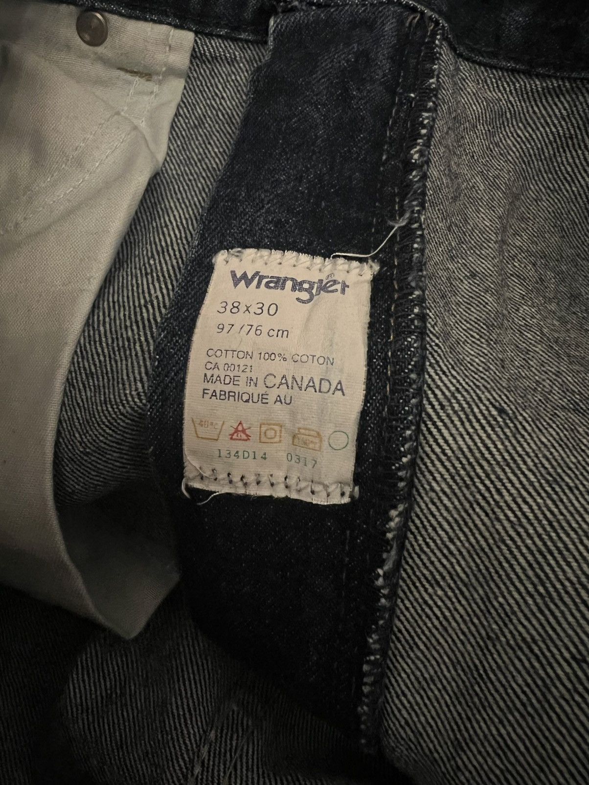 Wrangler True Vintage 70s 80s Made in Canada Wrangler Jeans Size US 38 / EU 54 - 7 Thumbnail