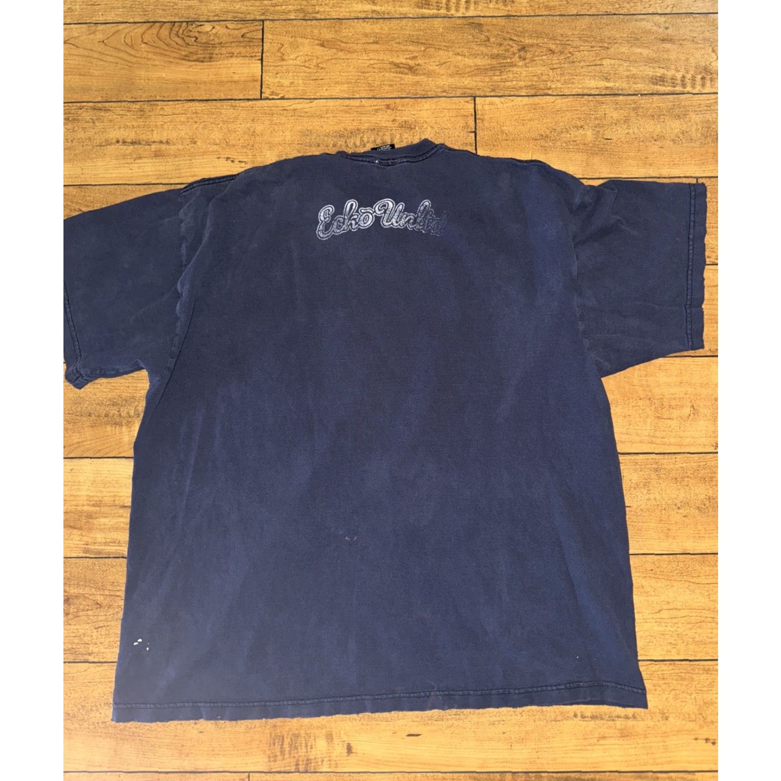 Ecko Unltd. VINTAGE Ecko Unltd. T-Shirt 2XL Navy Blue Distressed Men Shirt 90s Hip Hop Women Mens Size US XXL / EU 58 / 5 - 6 Thumbnail