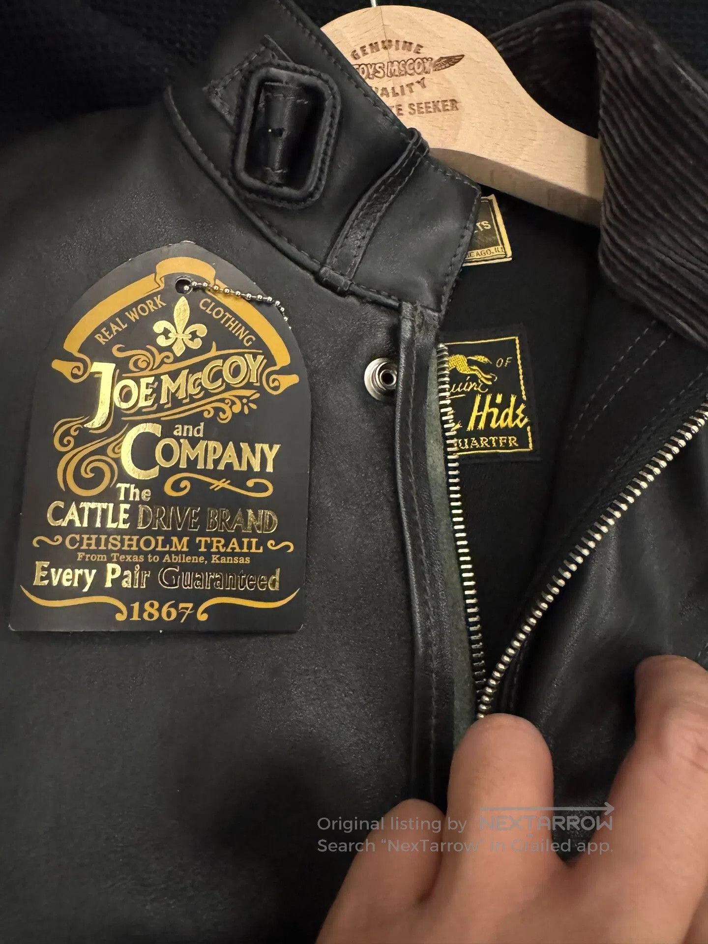 Japanese Brand Retro Horsehide Leather Moto Jacket. Size US XXS / EU 40 - 6 Thumbnail