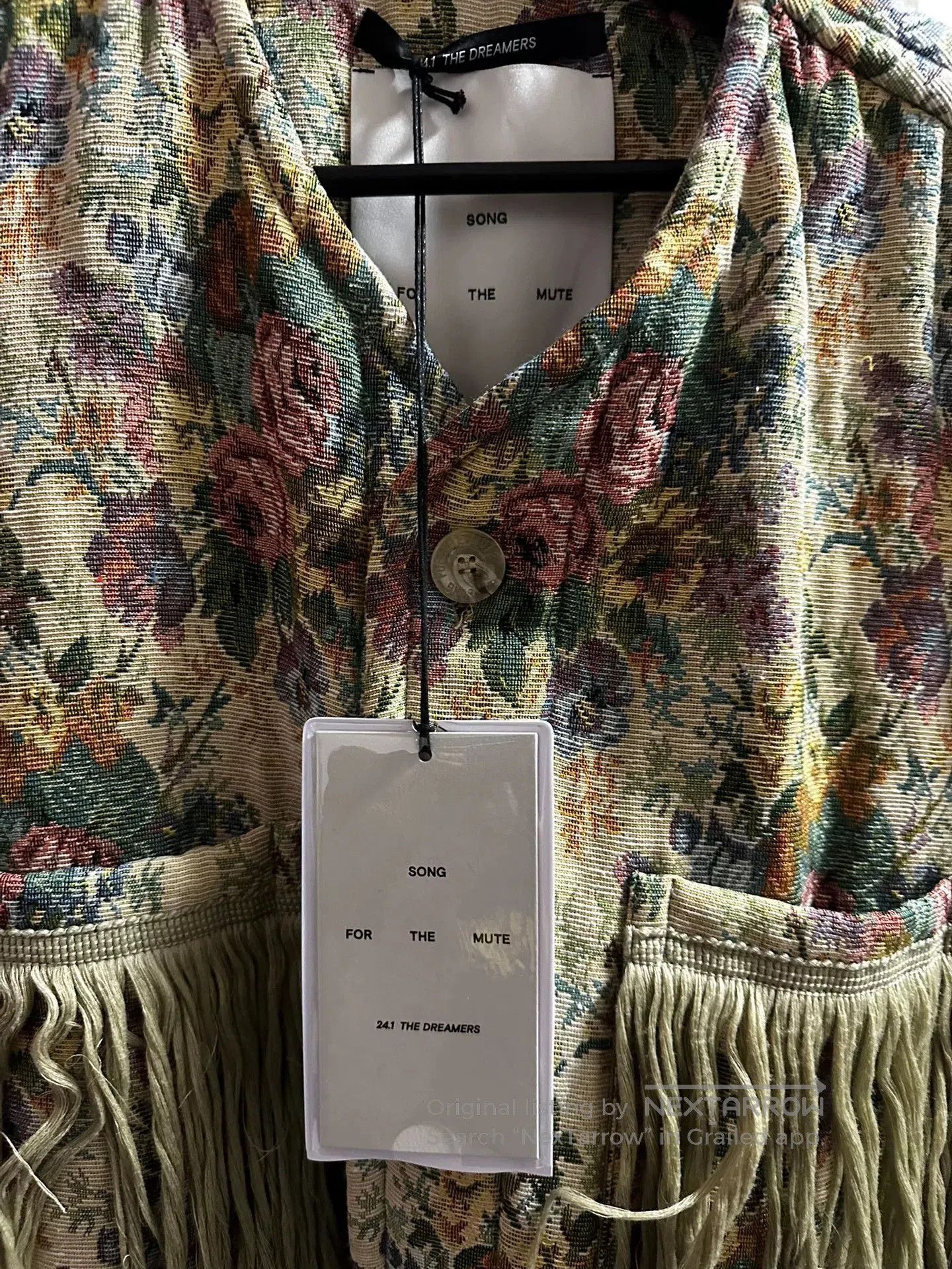 Song For The Mute SFTM 24.1 The Dreamers Floral Fringe Jacket. Size L / US 10 / IT 46 - 4 Thumbnail