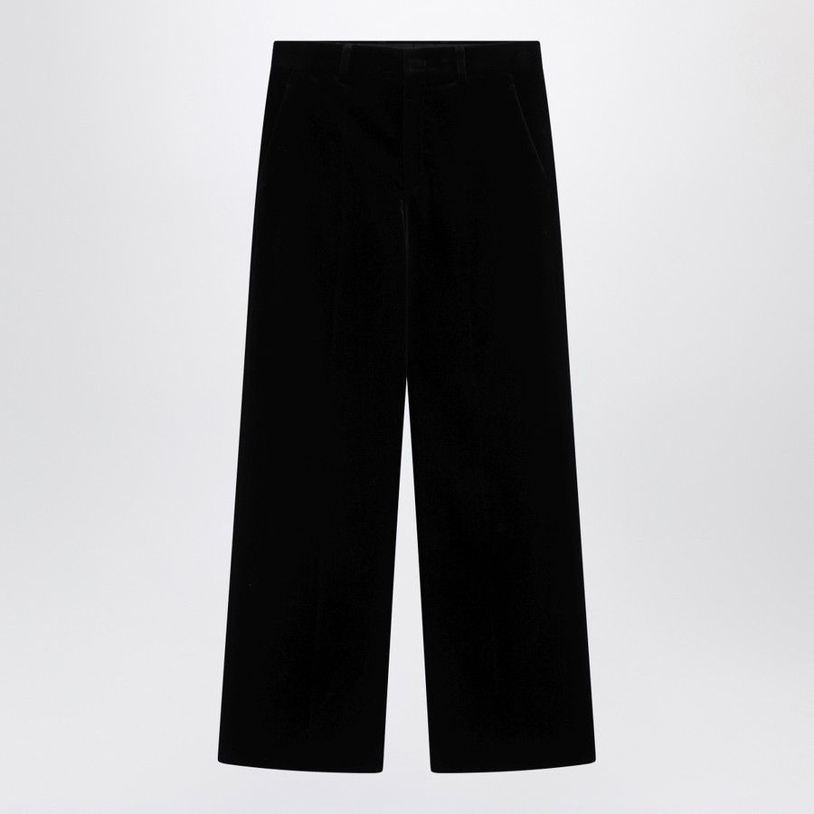 Valentino o1d2blof1025 Cotton Trousers in Black Size US 34 / EU 50 - 1 Thumbnail