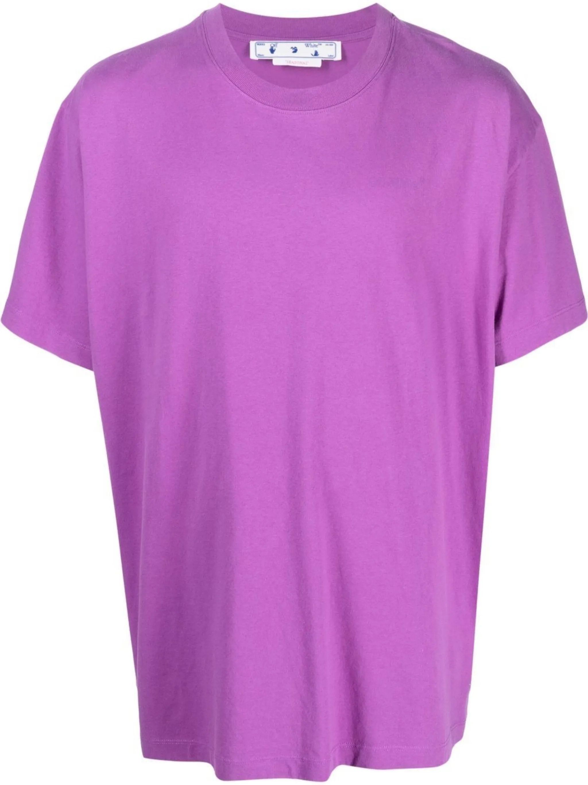 Off-White o1gr1nt0125 Diag Tab Over S/S T-Shirt in Orchid Size US XXS / EU 40 - 1 Thumbnail