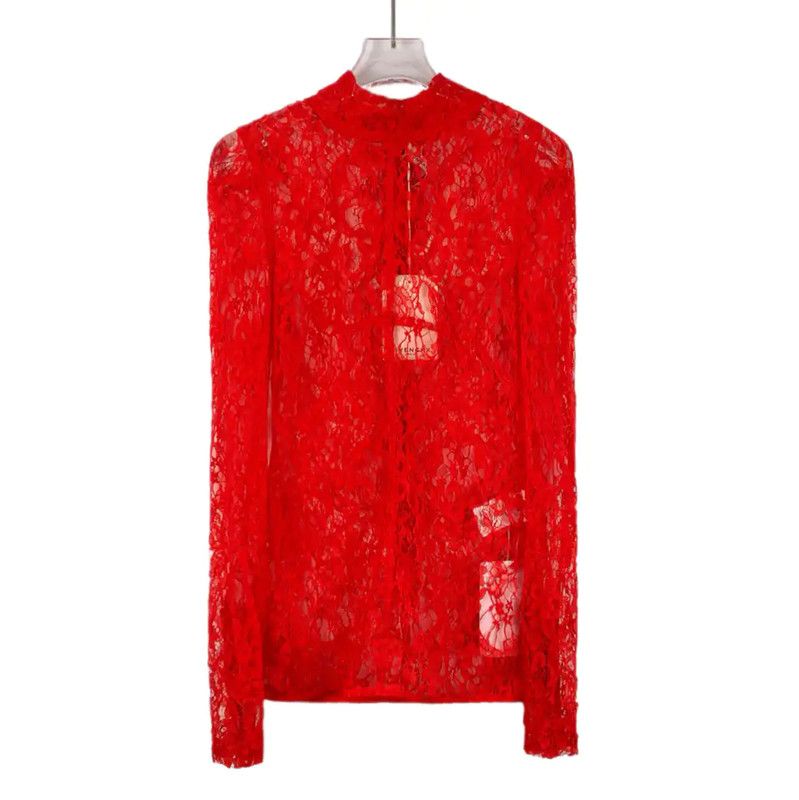 Givenchy Givenchy Red Knit Top for Women 0089 Size XS / US 0-2 / IT 36-38 - 1 Thumbnail