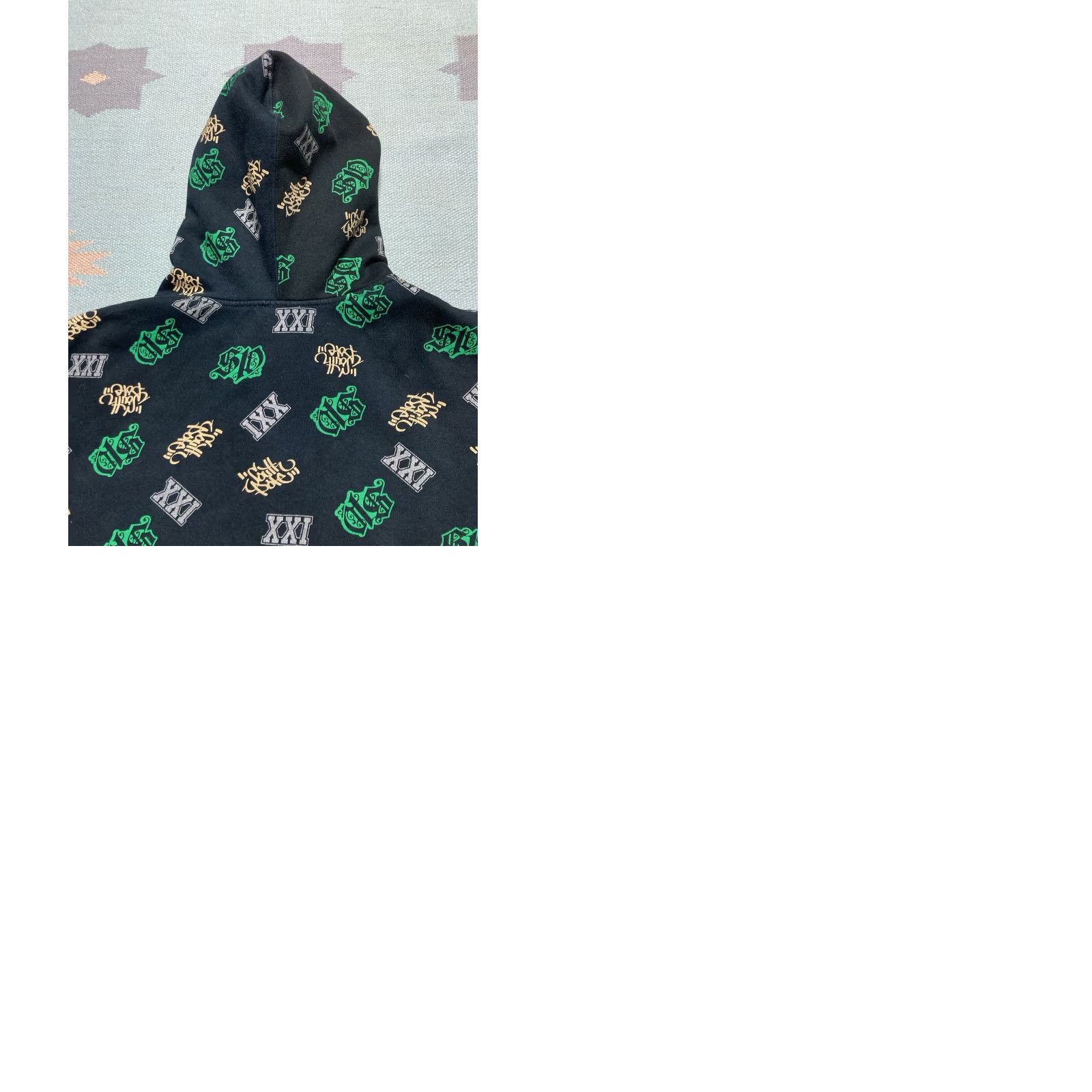 Southpole Vtg y2k Southpole Hoodie Full Zip All Over Print Streetwear Hip Hop Graffiti XL Mens Black Size US XL / EU 56 / 4 - 9 Thumbnail