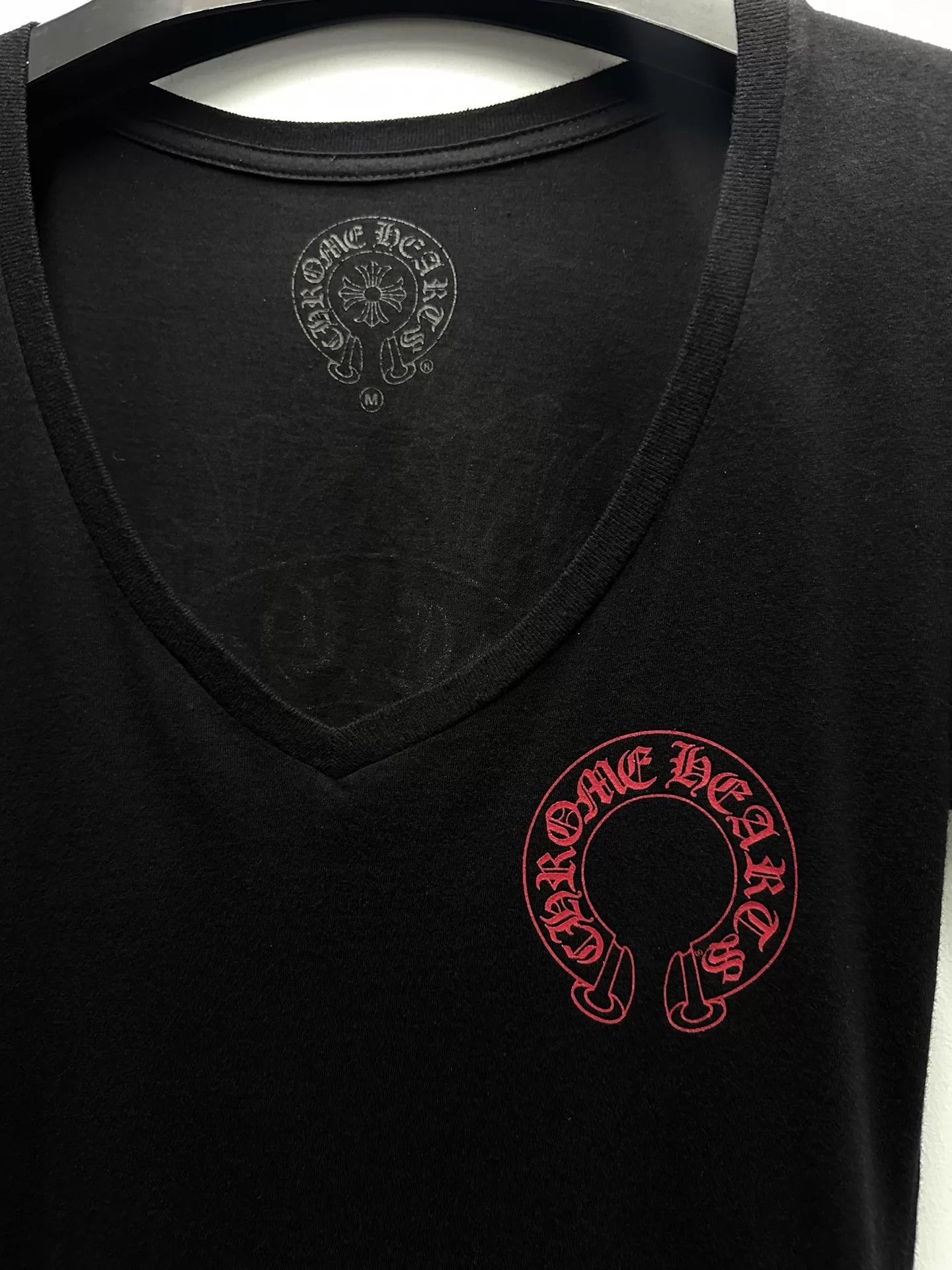 Chrome Hearts Chrome Hearts Red Cross V-Neck Short Sleeve Tee M (New) Size M / US 6-8 / IT 42-44 - 2 Thumbnail