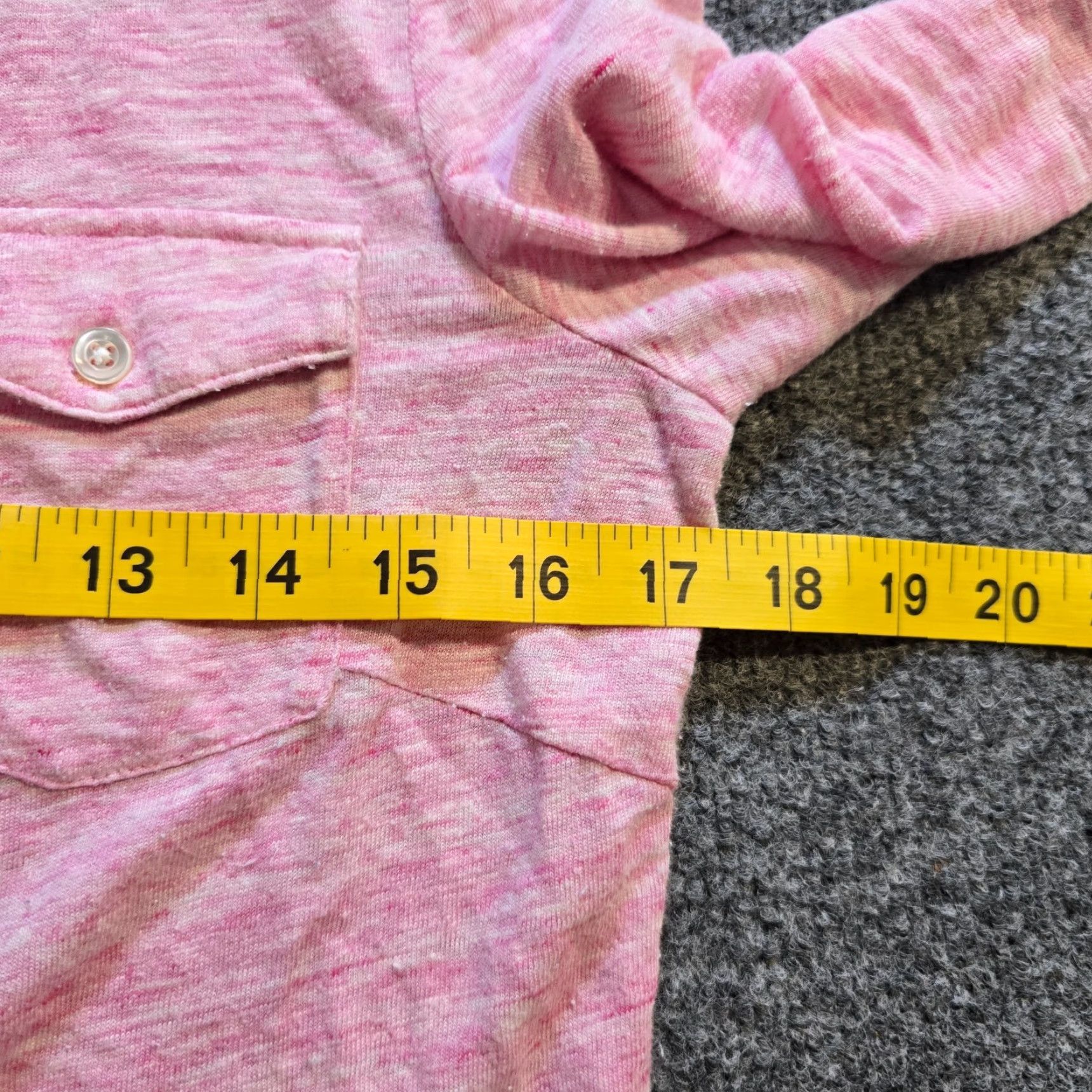 J.McLaughlin J. McLaughlin Top Womens XS Pink Linen Blend Button 3/4 Sleeve Preppy Casual Blouse Size XS / US 0-2 / IT 36-38 - 6 Thumbnail