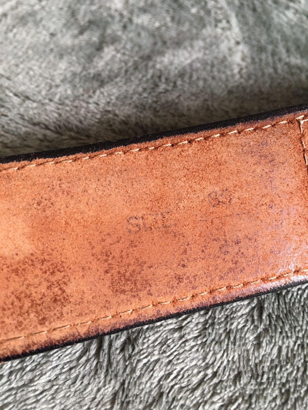 Levi's × Vintage LEVI’S Vintage Rare Leather Belt Size 85 cm 34 in Size 34 - 16 Thumbnail