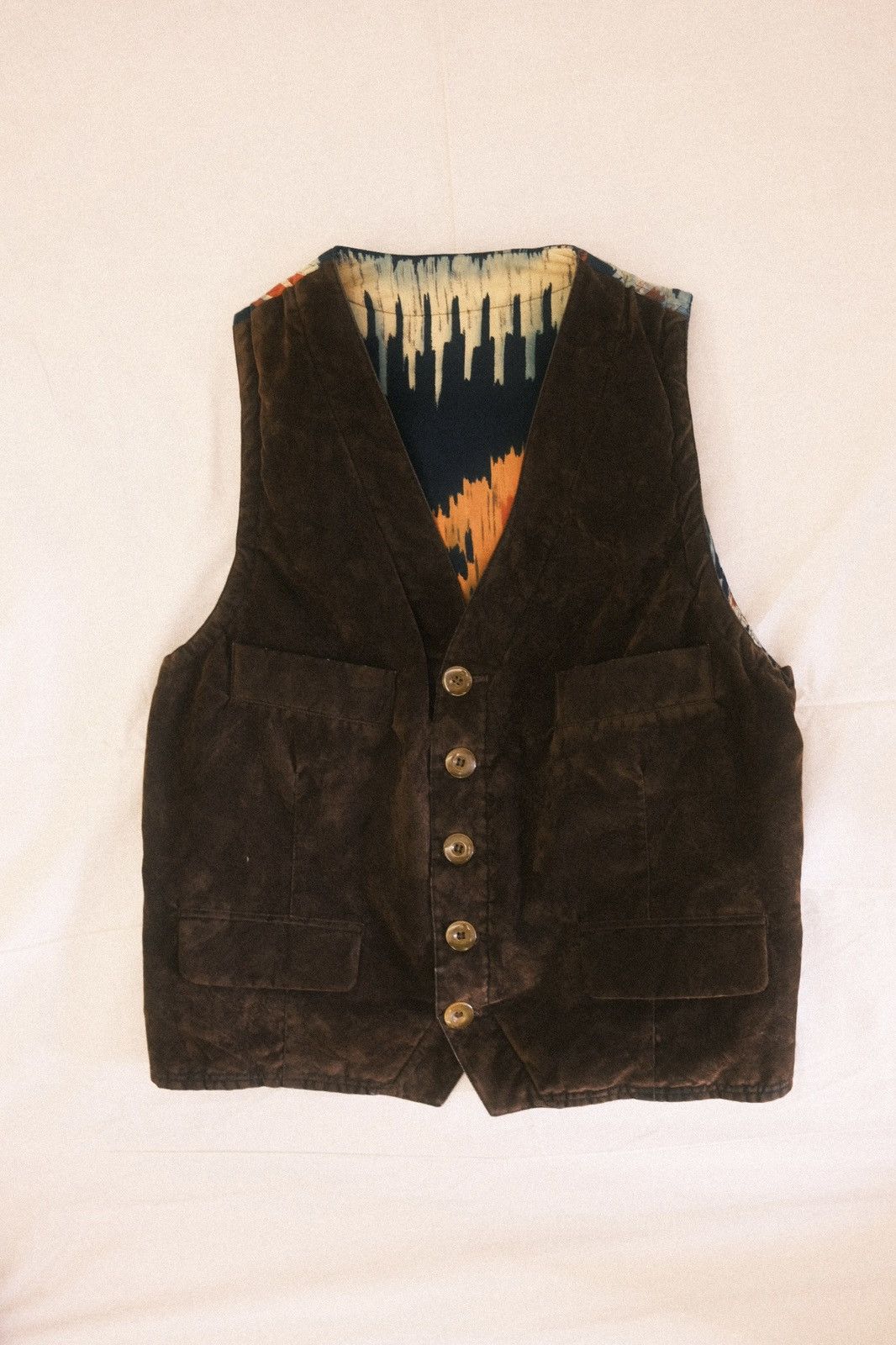 Emporio Armani EMPORIO ARMANI SUEDE VEST Size US M / EU 48-50 / 2 - 1 Thumbnail