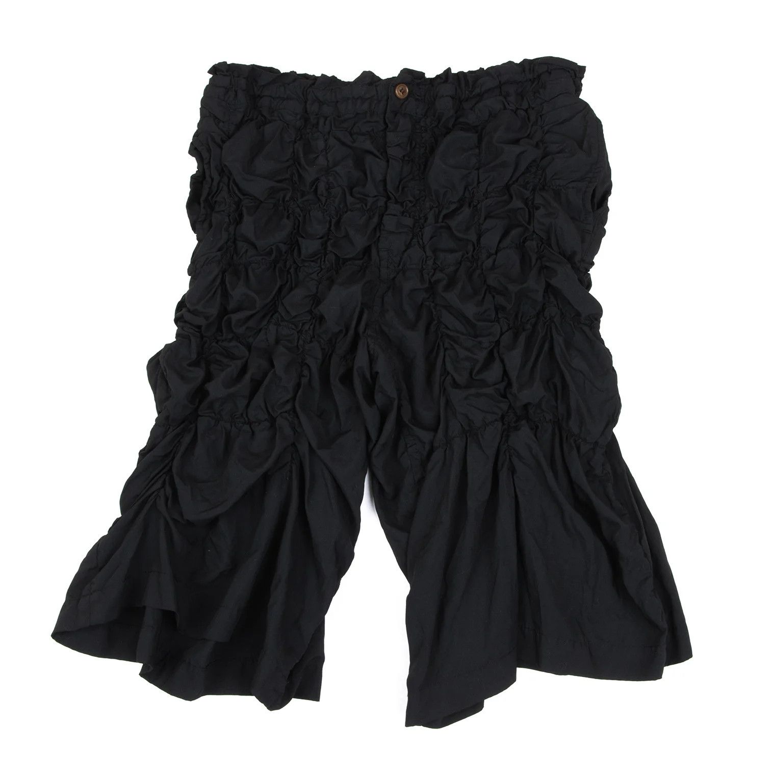 Comme des Garcons Homme Plus Shirred Design Half Pants Black Size M Size US 36 / EU 52 - 1 Thumbnail