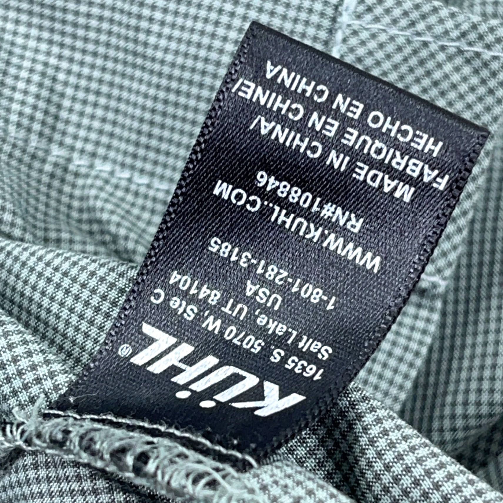 Vintage Kuhl Shirt Men Small Green Plaid Button-Up Pocket Eluxur Performance Camp Hiking All Seasons UV Size US S / EU 44-46 / 1 - 6 Thumbnail