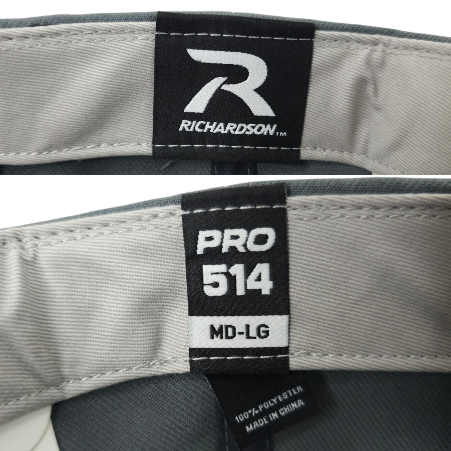 Richardson KS 3D Embroidered Strapback Cap Trucker Baseball Hat Gray Size ONE SIZE - 8 Thumbnail