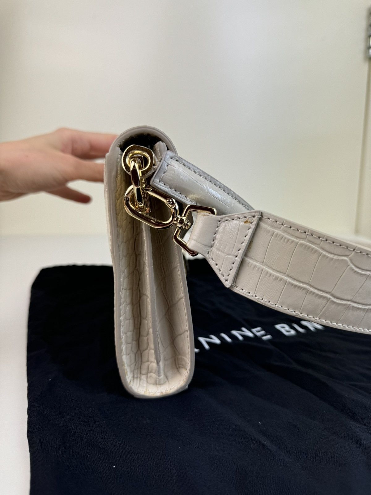 Anine Bing Anine Bing Colette leather croco embossed bag hand crossbody Size ONE SIZE - 10 Thumbnail