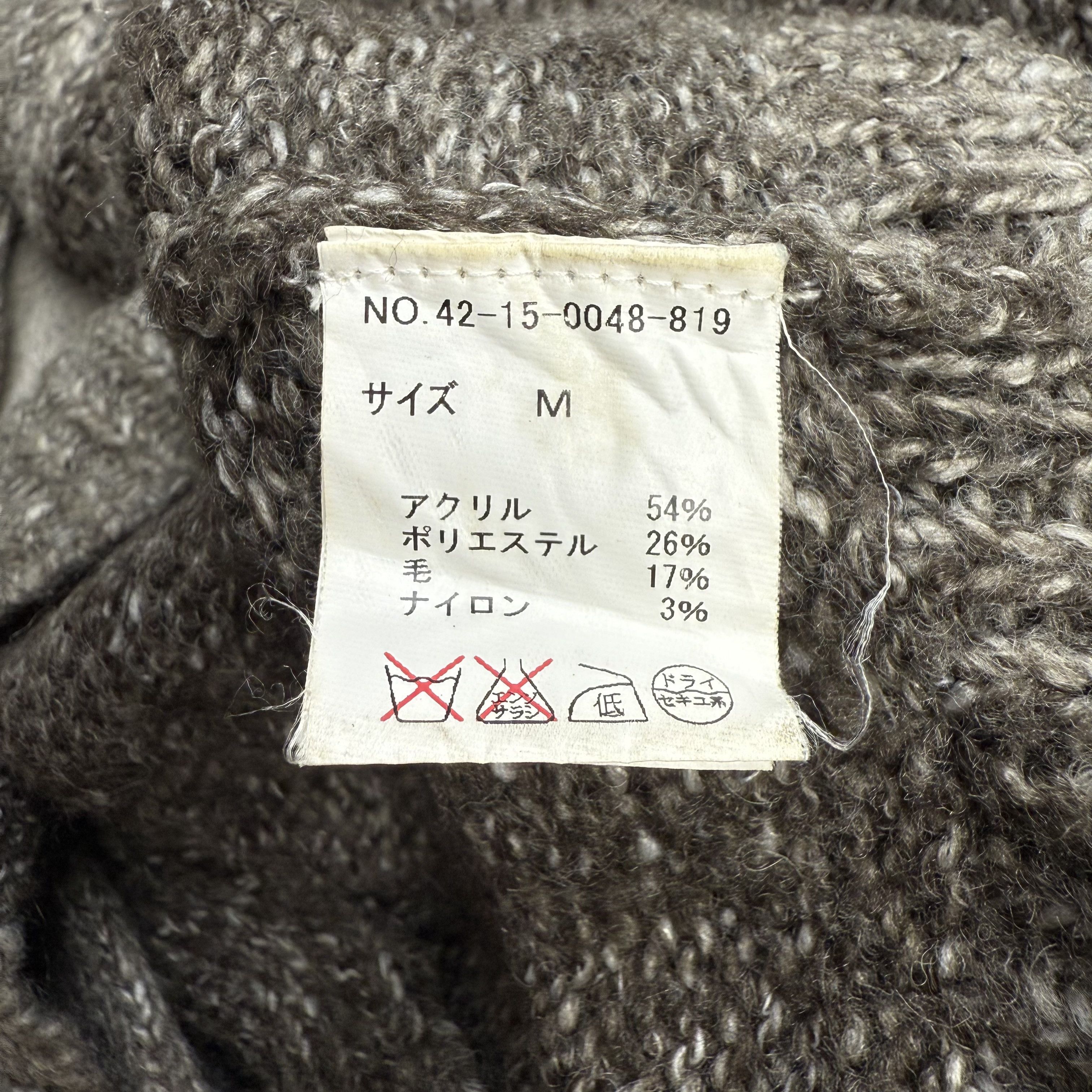 Beams Plus Beams Heart Shawl Collar Knit Cardigan Gradient Grey Size US M / EU 48-50 / 2 - 9 Thumbnail