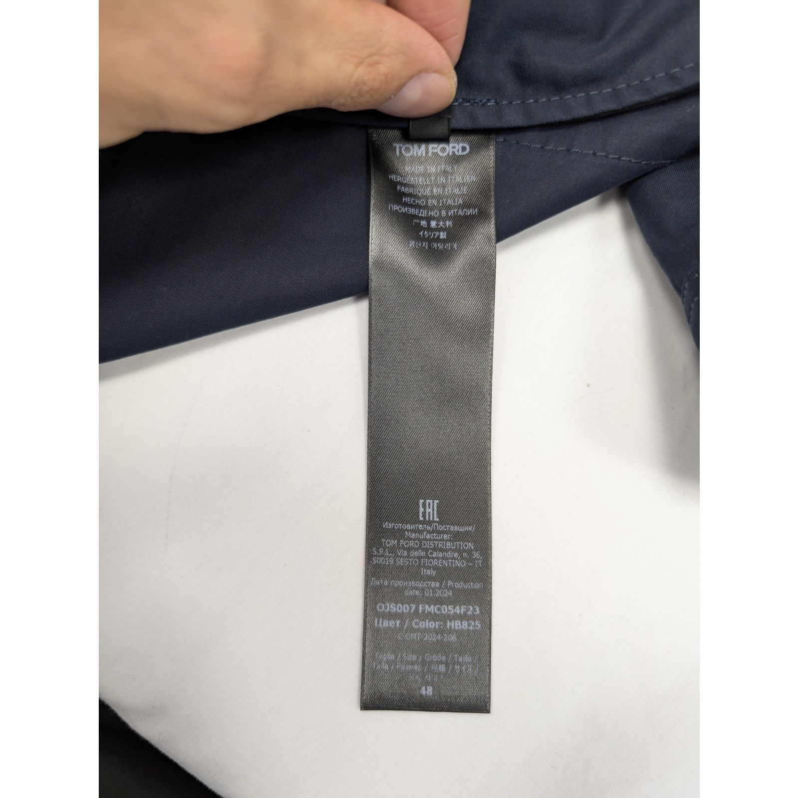 Tom Ford o1rshd1 Outerwear Outer Button up Shirt in Navy Size US M / EU 48-50 / 2 - 19 Thumbnail