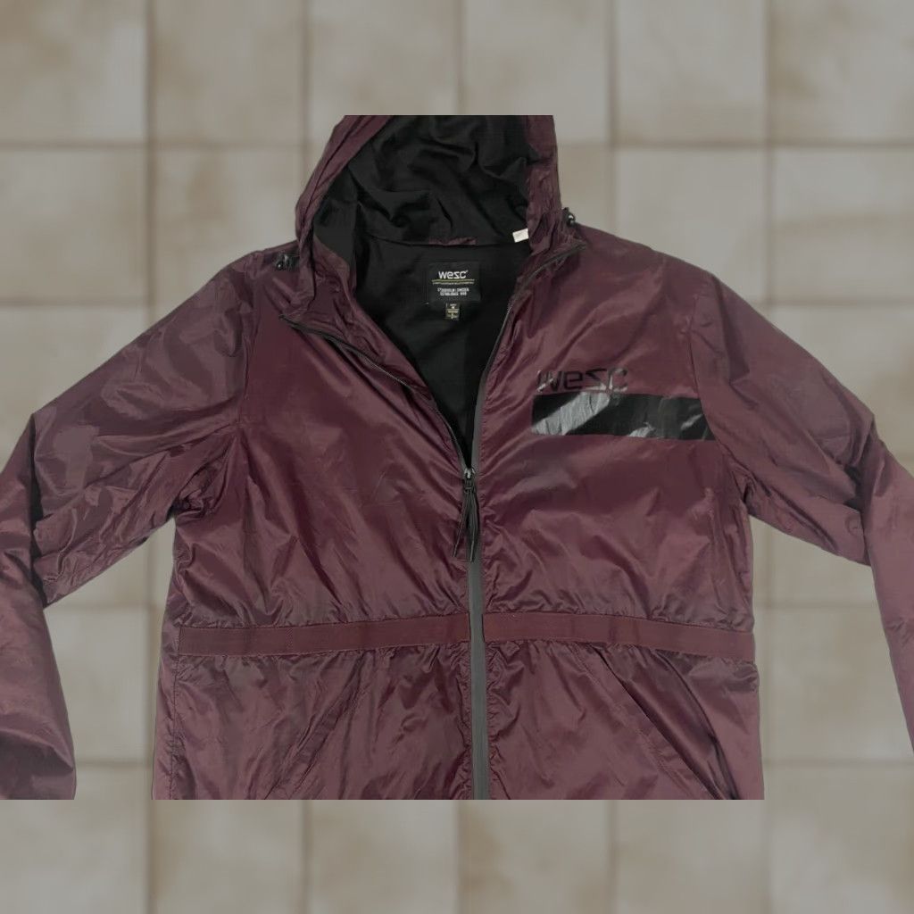 WeSC WESC Jacket Mens M Purple Camouflage Full Zip Windbreaker Lightweight Casual Army Basketball Style Red Logo Polyester Windbreaker Mid-Length 90s? Size US M / EU 48-50 / 2 - 1 Thumbnail