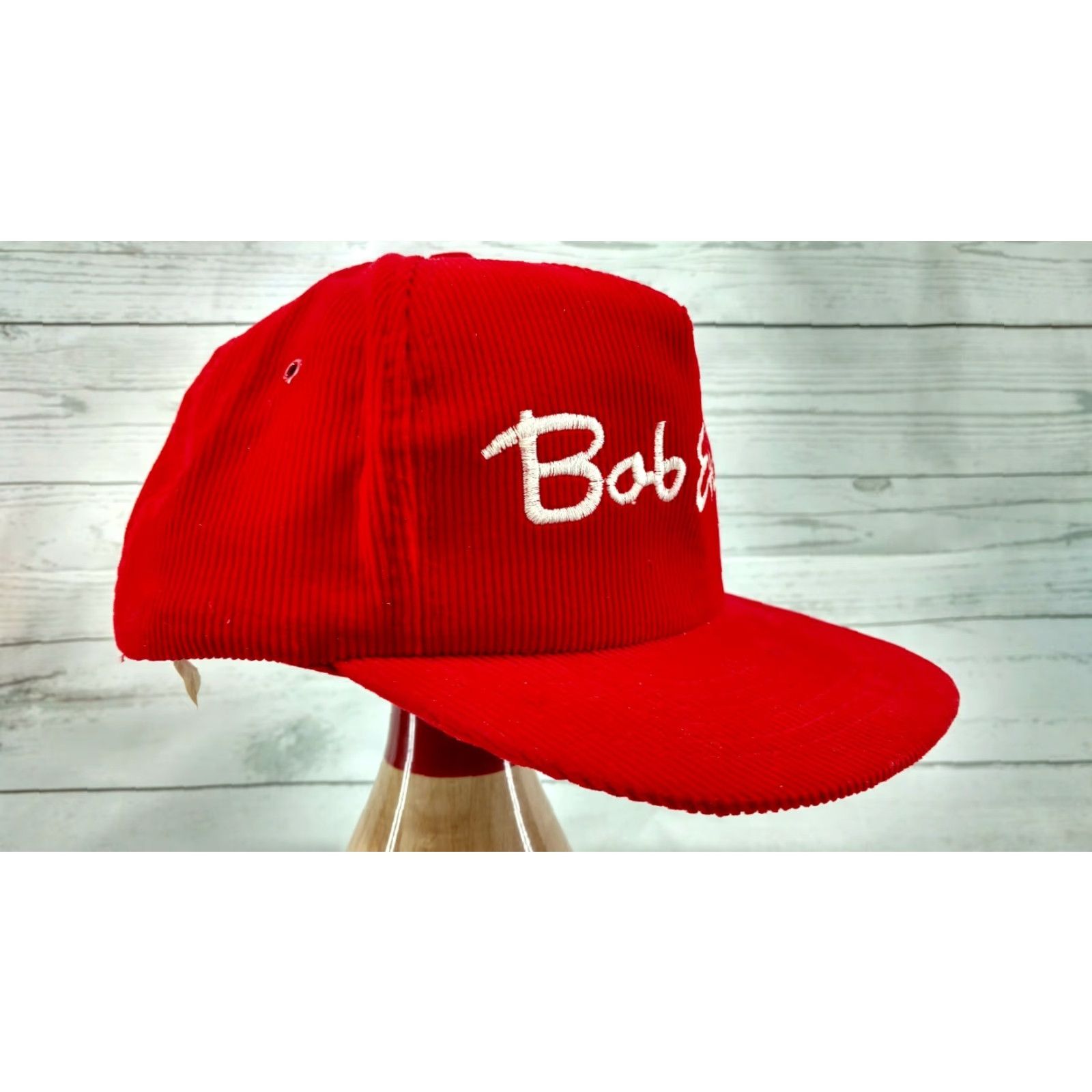 Vintage VINTAGE BOB EVANS Corduroy Hat Red Trucker Country Snapback Men Adjustable Size ONE SIZE - 2 Thumbnail