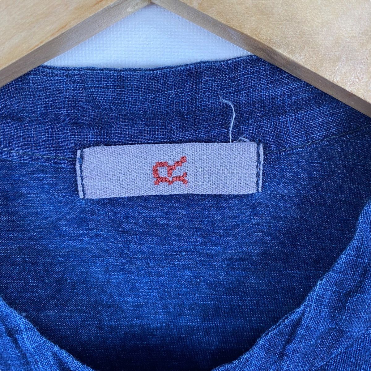 45rpm × Indigo 45RPM Natural Indigo Dyed Button Tee Shirt Size 2 Size S / US 4 / IT 40 - 6 Thumbnail