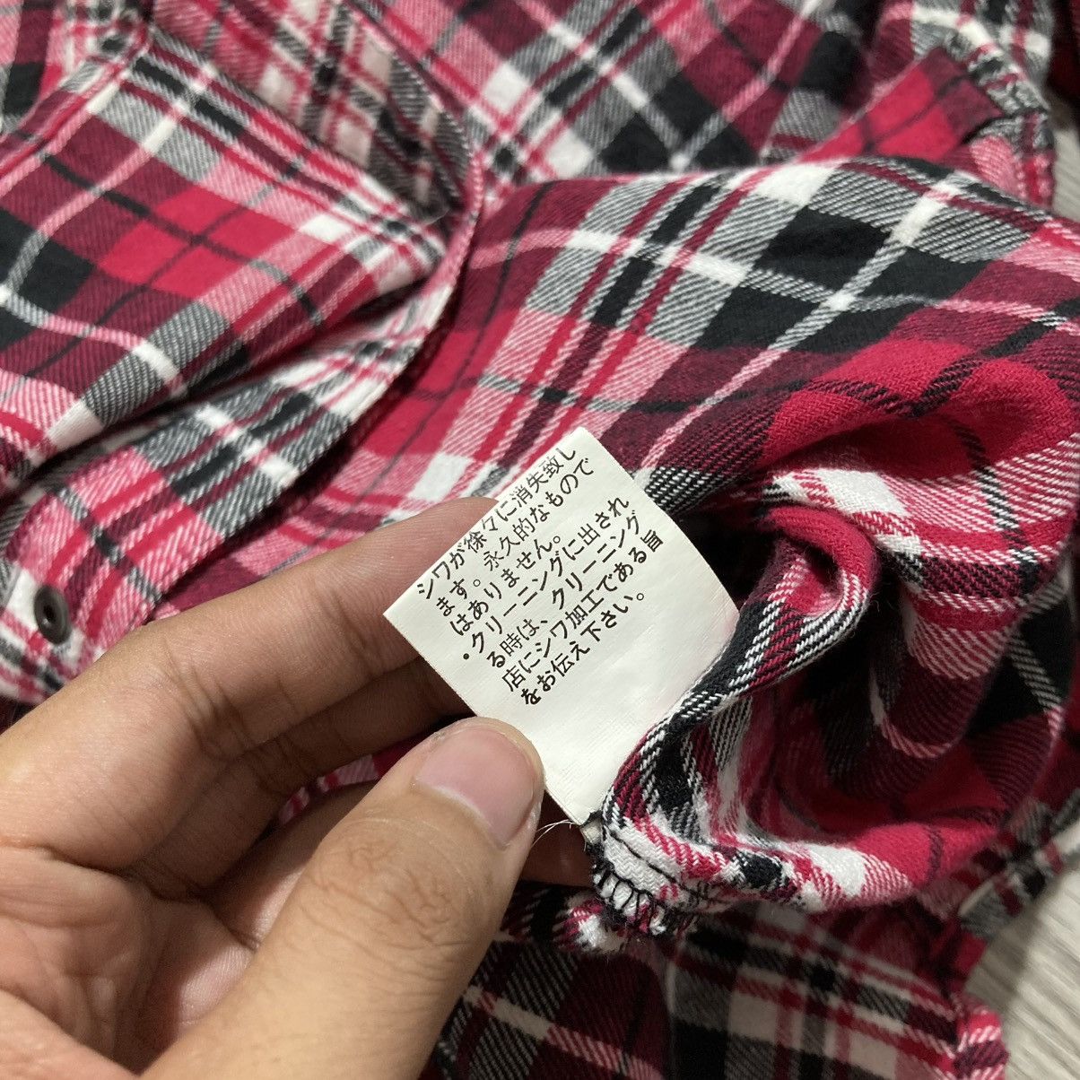 In The Attic 2000s In The Attic Plaid Flanel Button Shirt Punk Lgb Style Size US M / EU 48-50 / 2 - 23 Thumbnail