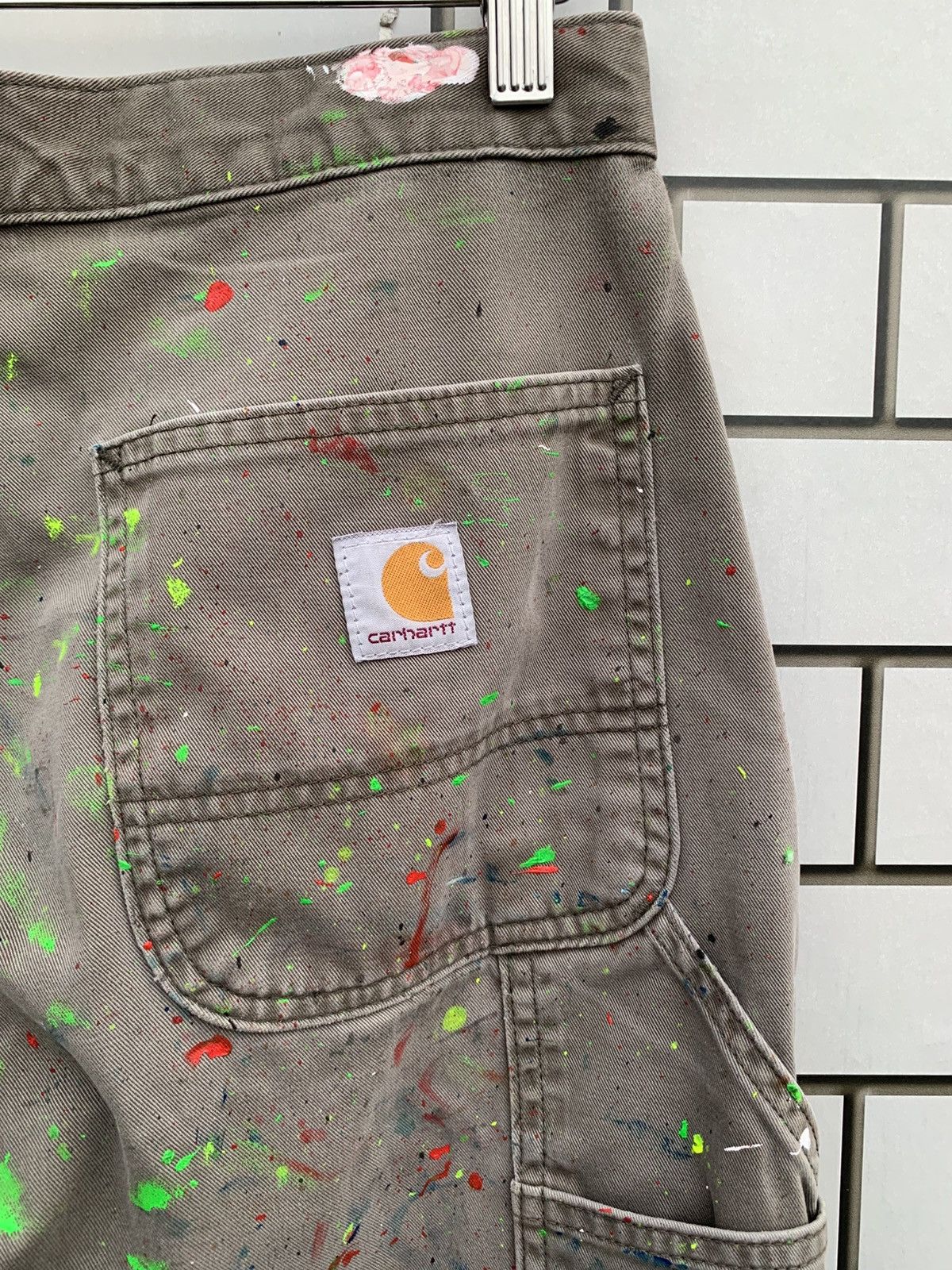 Carhartt Vintage Carhartt Carpenter Custom Painted Pants Size US 31 - 18 Thumbnail